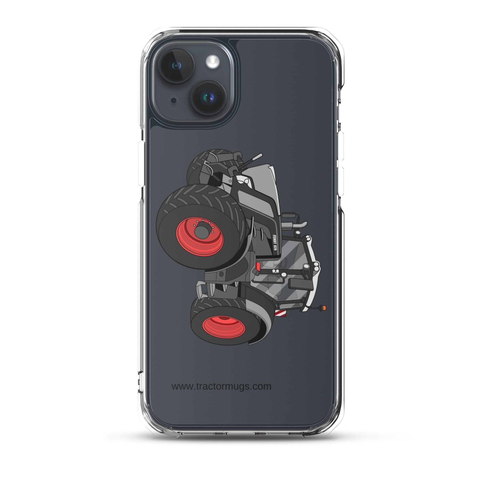 The Tractor Mugs Store iPhone 15 Plus Fendt 828 Profi Black Beauty | Clear Case for iPhone® Quality Farmers Merch