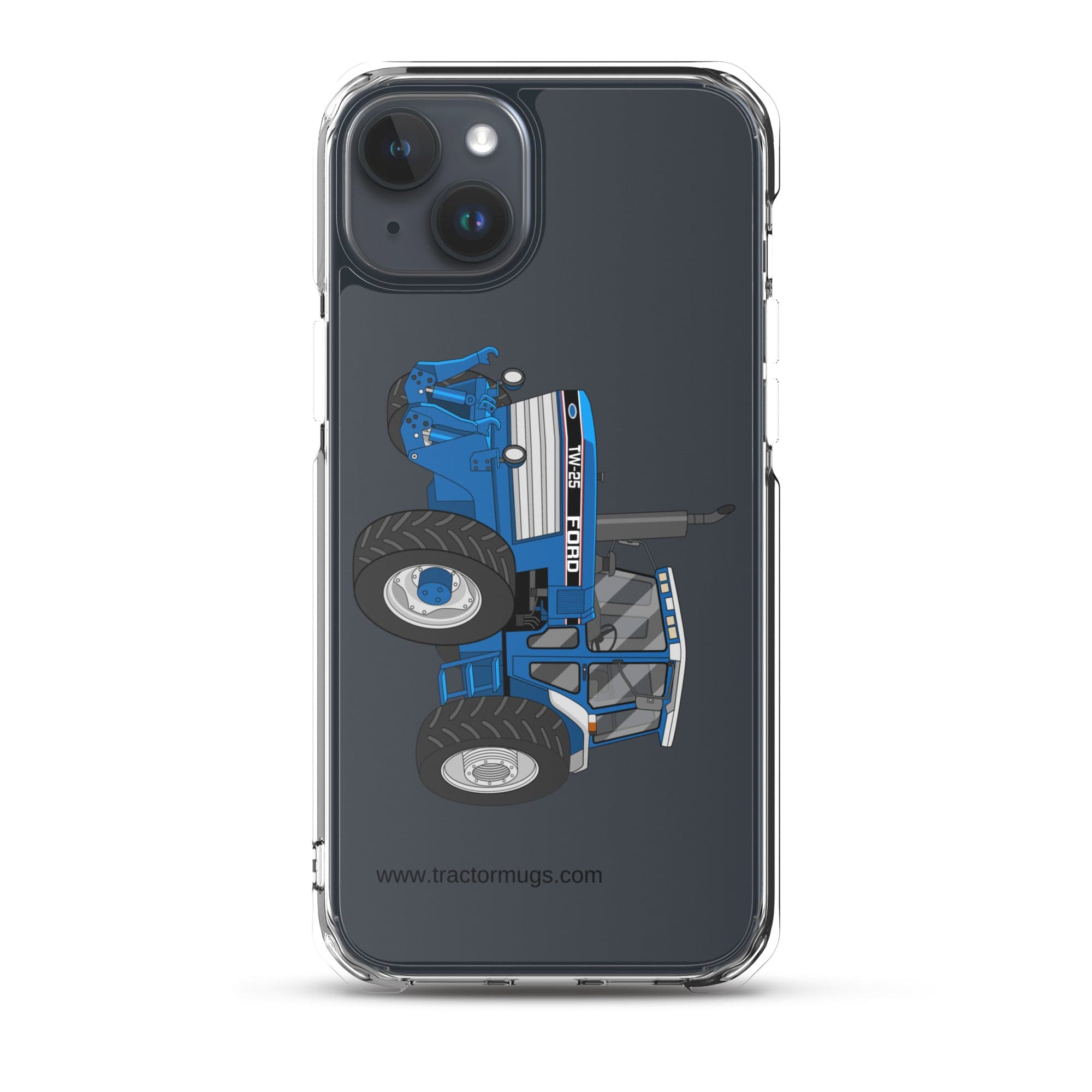 The Tractor Mugs Store iPhone 15 Plus Ford TW 25 | Clear Case for iPhone® Quality Farmers Merch