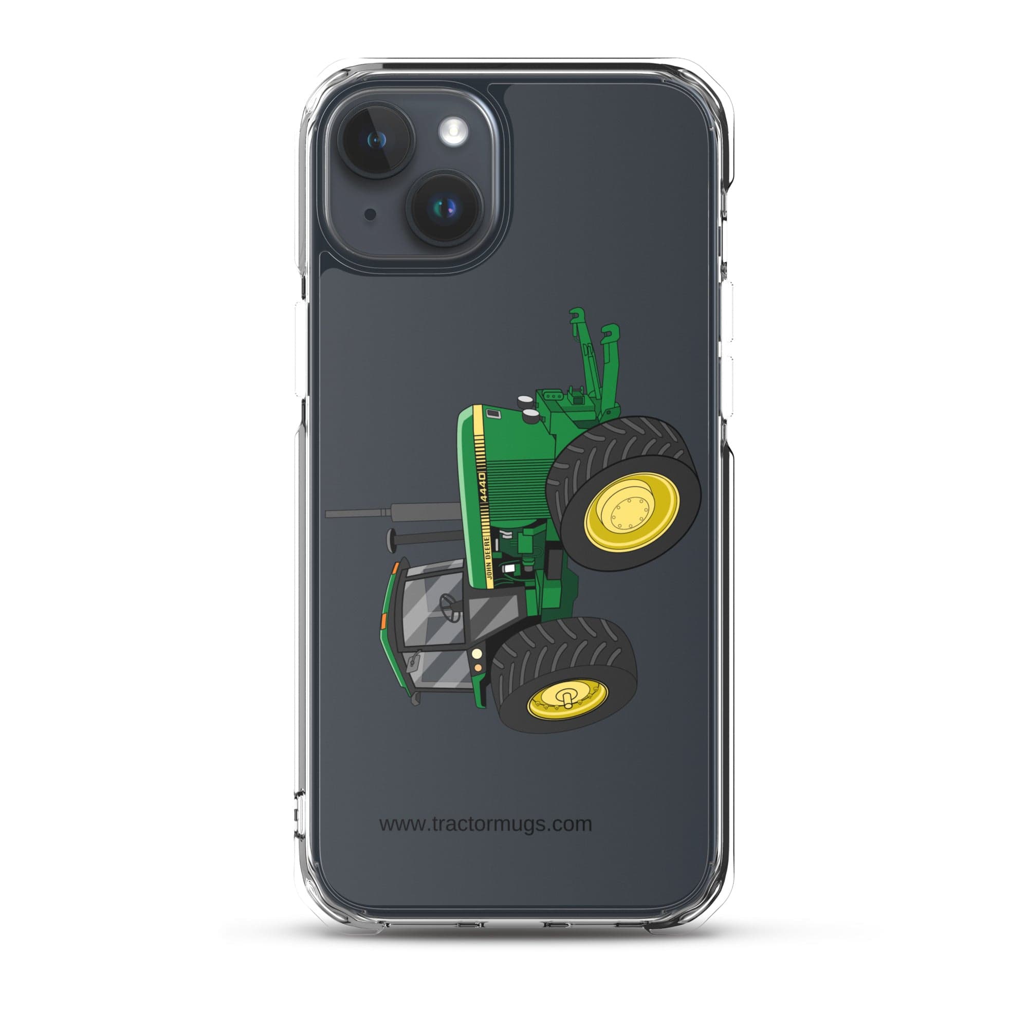 The Tractor Mugs Store iPhone 15 Plus John Deere 4440 4WD | Clear Case for iPhone® Quality Farmers Merch