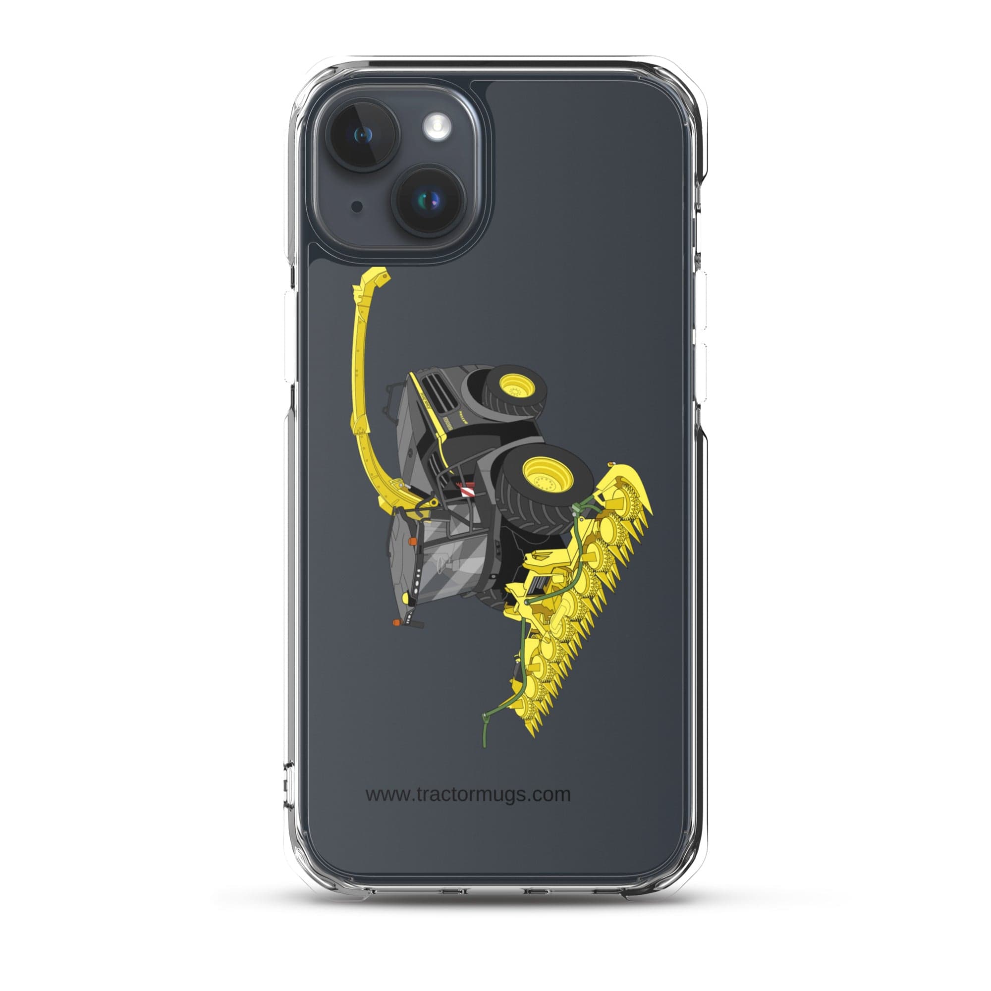 The Tractor Mugs Store iPhone 15 Plus John Deere 8800 Black Beauty Silage Harvester | Clear Case for iPhone® Quality Farmers Merch