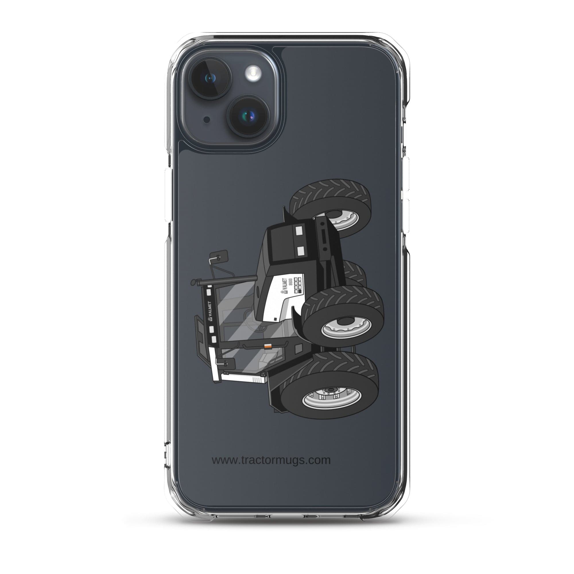 The Tractor Mugs Store iPhone 15 Plus Valmet Mega 8600 | Clear Case for iPhone® Quality Farmers Merch