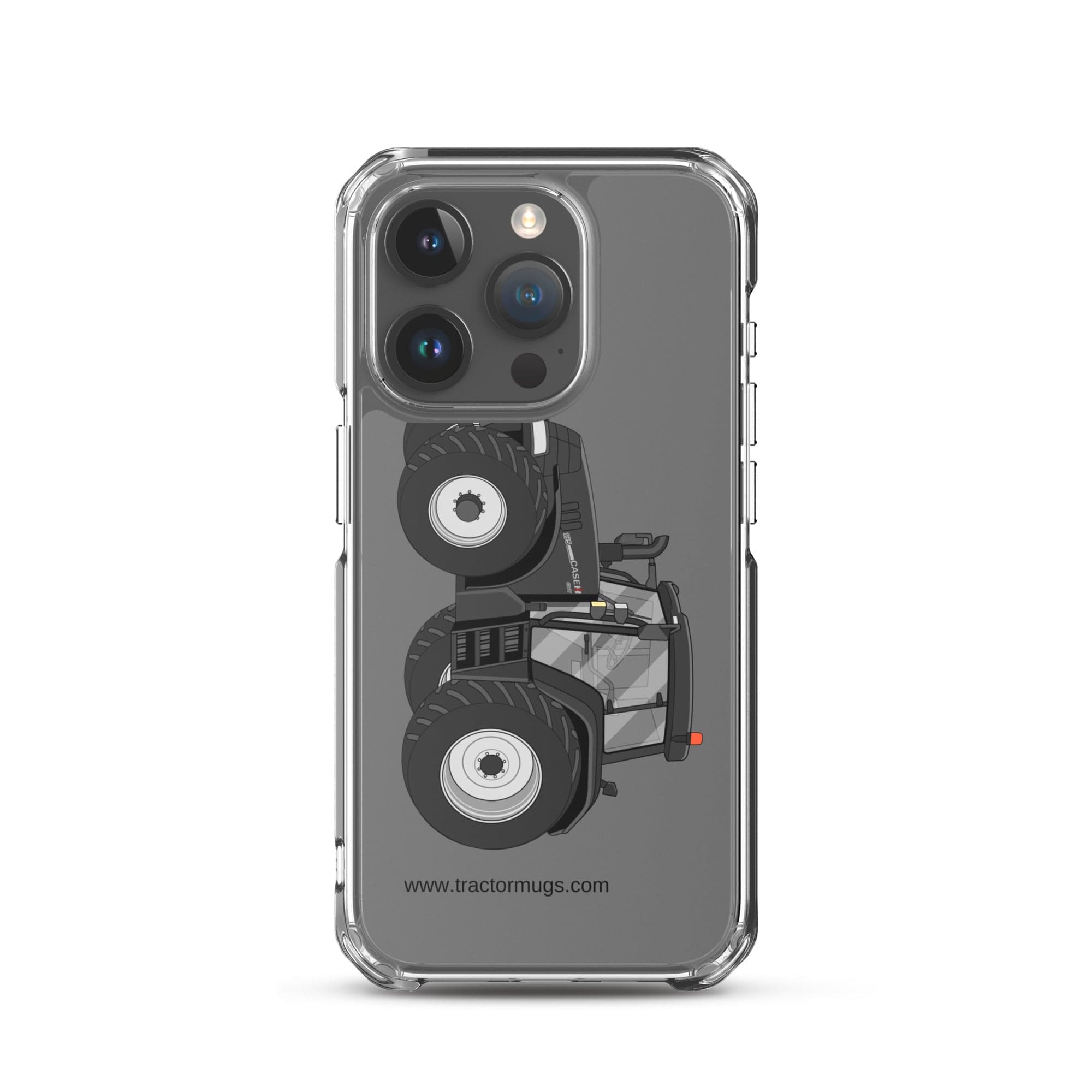 The Tractor Mugs Store iPhone 15 Pro Case IH 195 CVX Black | Clear Case for iPhone® Quality Farmers Merch