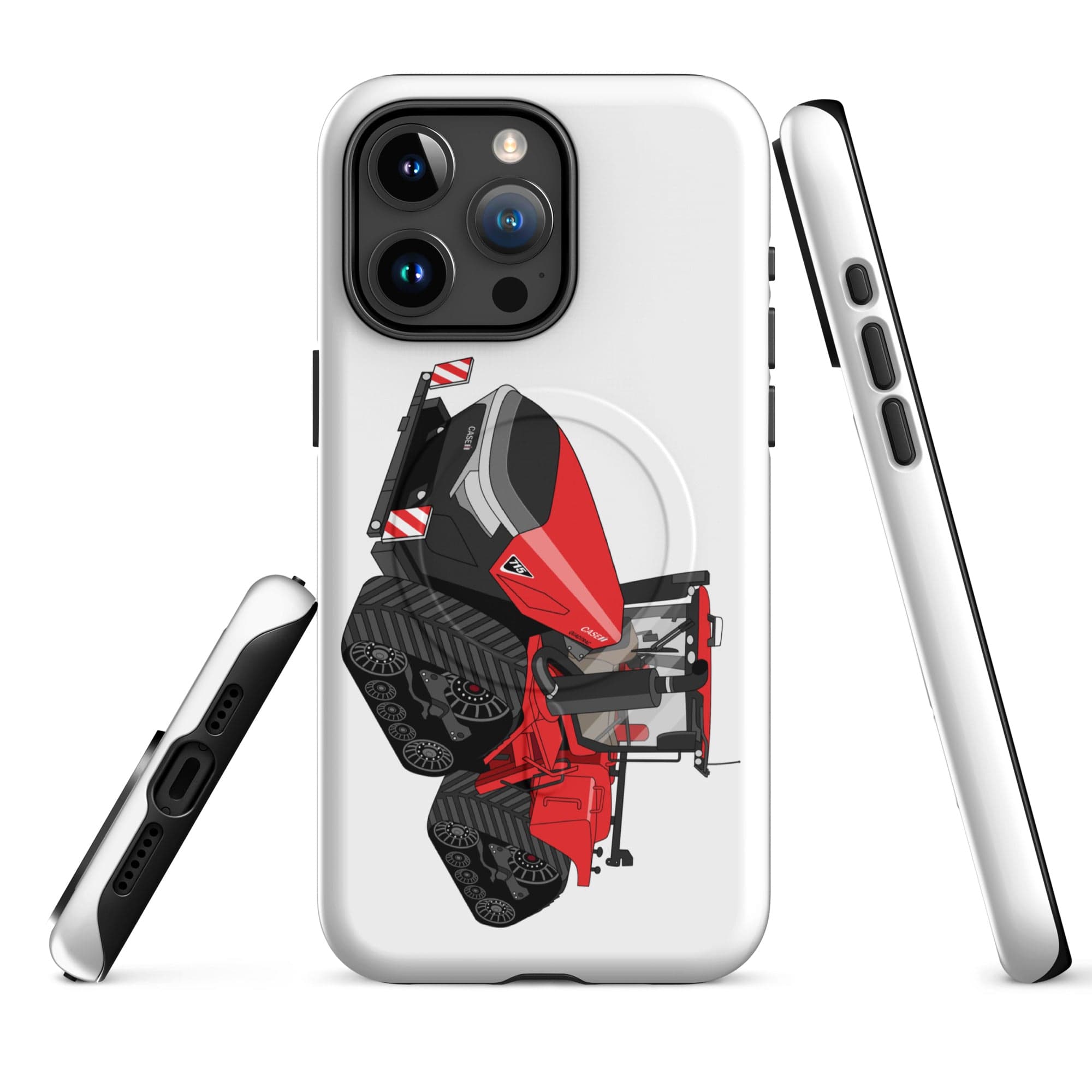 The Tractor Mugs Store iPhone 15 Pro Max Case IH Quadtrac 715 | MagSafe® tough case for iPhone® Quality Farmers Merch