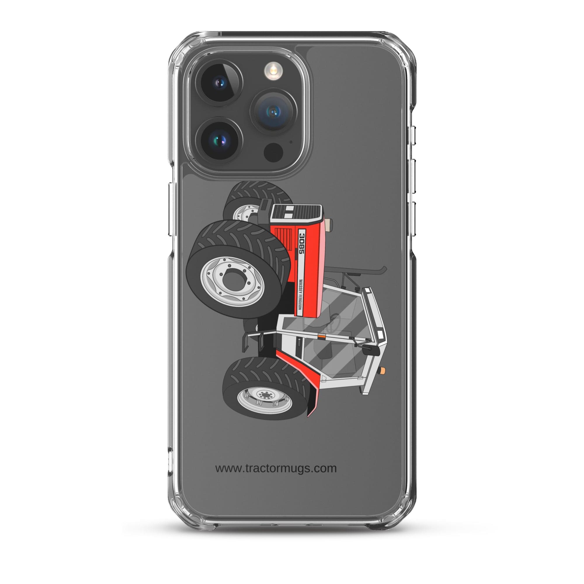 The Tractor Mugs Store iPhone 15 Pro Max Massey Ferguson 3085 | Clear Case for iPhone® Quality Farmers Merch