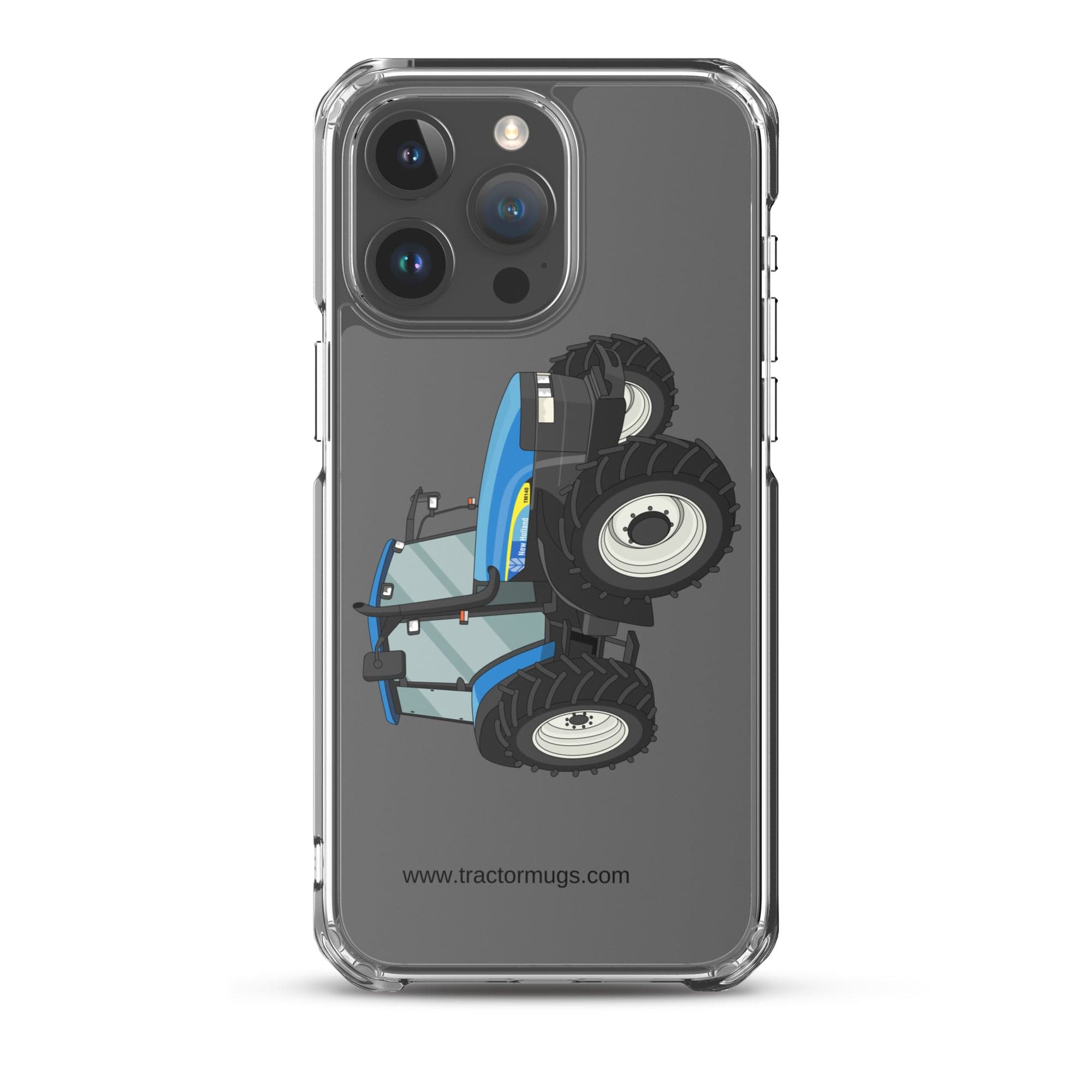 The Tractor Mugs Store iPhone 15 Pro Max New Holland TM 140 | Clear Case for iPhone® Quality Farmers Merch