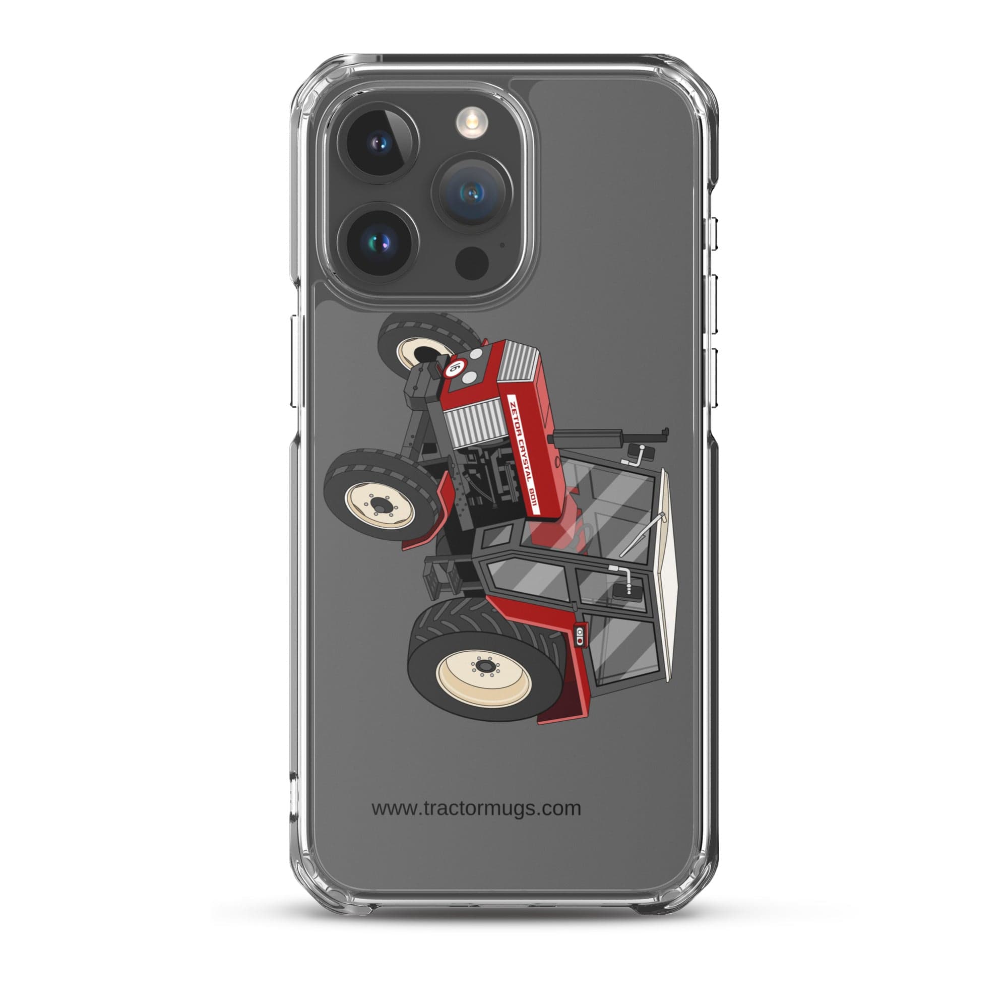 The Tractor Mugs Store iPhone 15 Pro Max Zetor Crystal 8011 | Clear Case for iPhone® Quality Farmers Merch