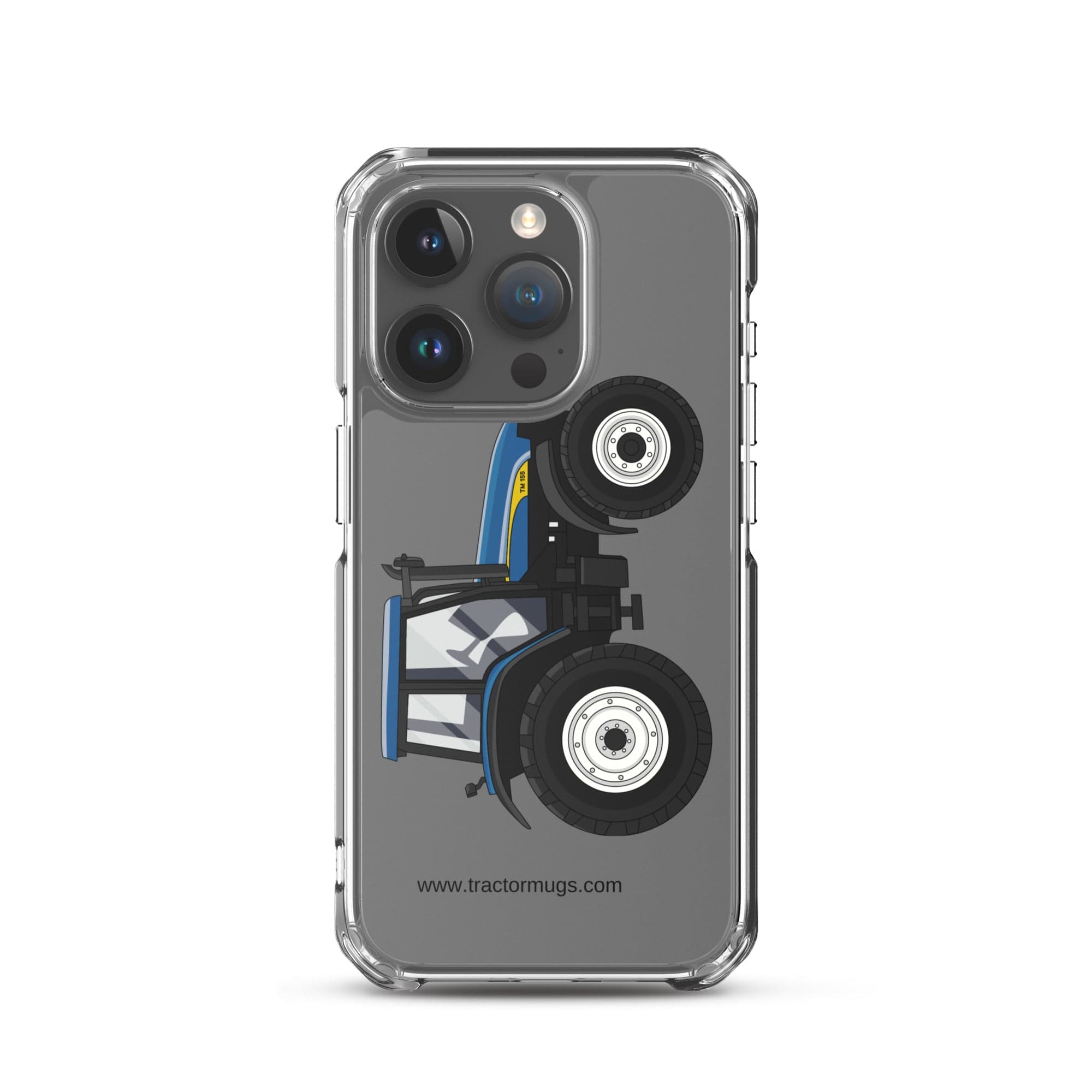 The Tractor Mugs Store iPhone 15 Pro New Holland TM 155 | Clear Case for iPhone® Quality Farmers Merch