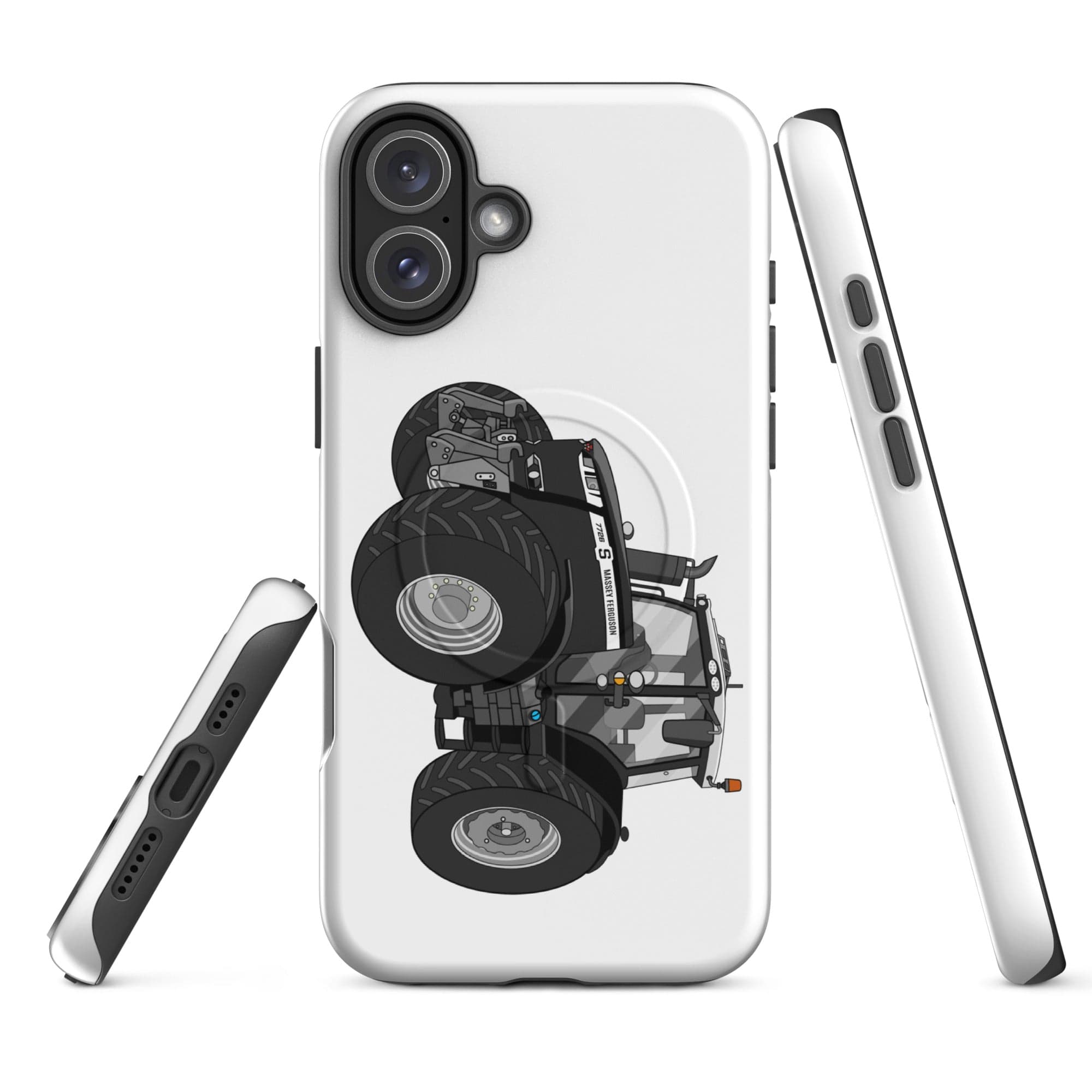 The Tractor Mugs Store iPhone 16 Plus Massey Ferguson 7726S Black Beauty | MagSafe® tough case for iPhone® Quality Farmers Merch
