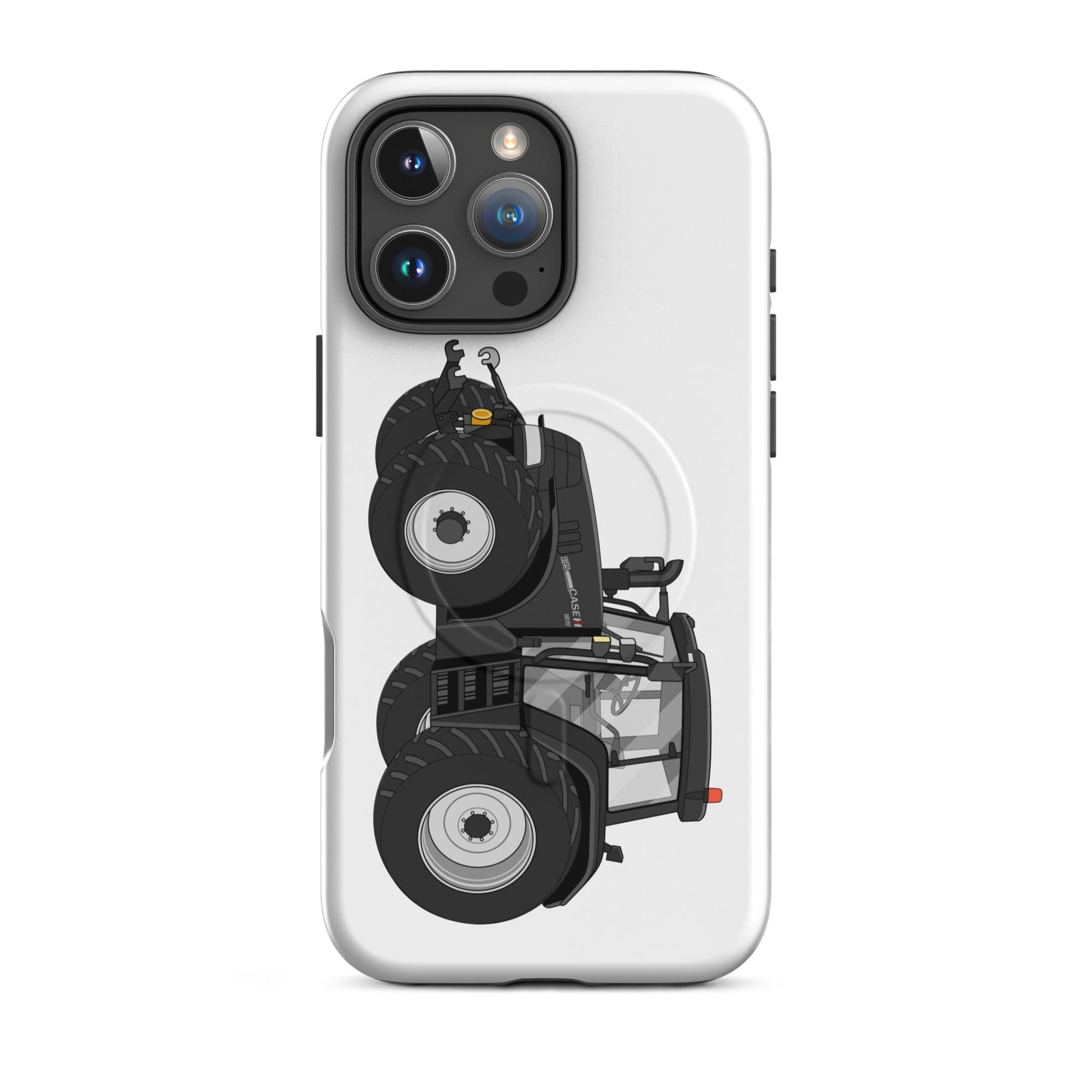 The Tractor Mugs Store iPhone 16 Pro Max Case IH 195 CVX Black | MagSafe® tough case for iPhone® Quality Farmers Merch