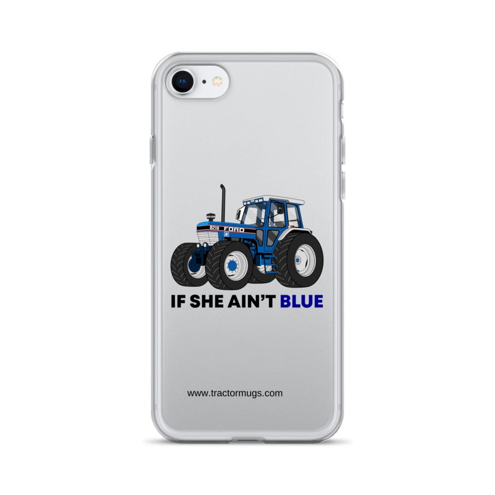 The Tractor Mugs Store iPhone SE If She Ain't Blue | Clear Case for iPhone® Quality Farmers Merch