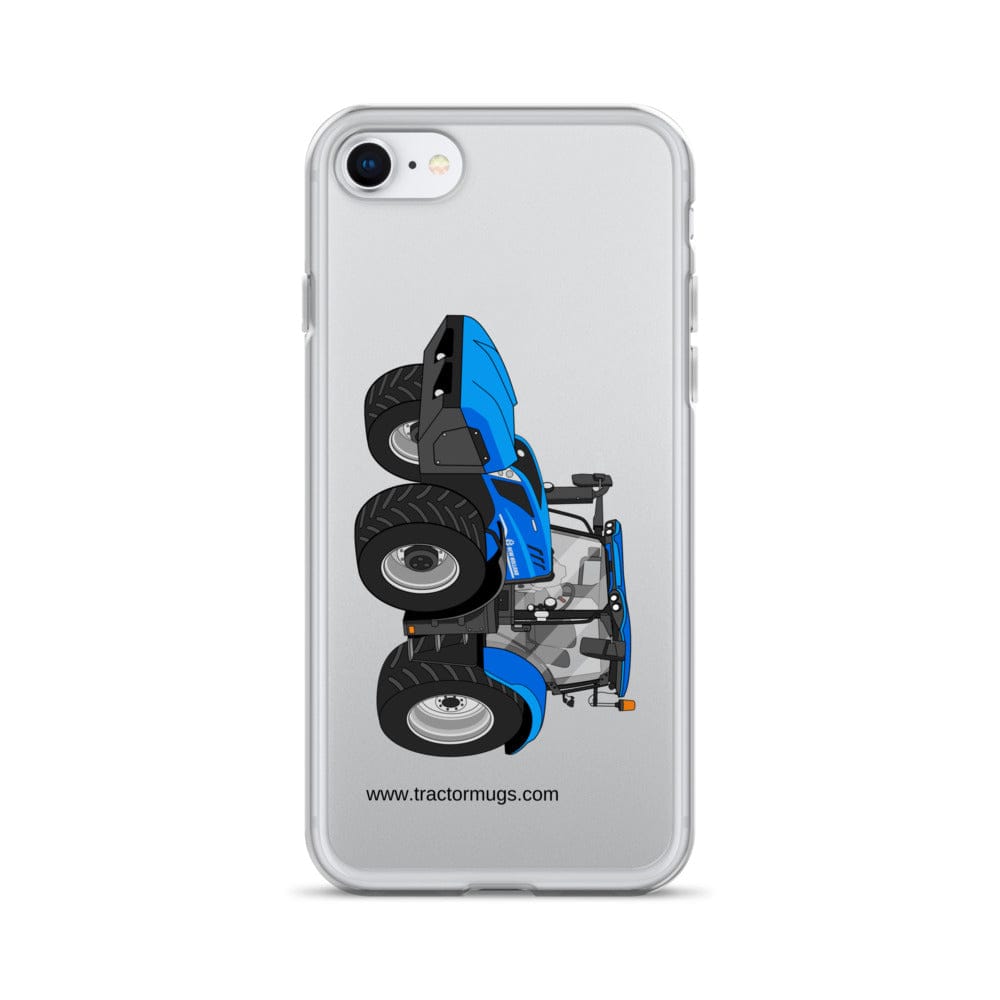 The Tractor Mugs Store iPhone SE New Holland T6 180 Methane | Clear Case for iPhone® Quality Farmers Merch