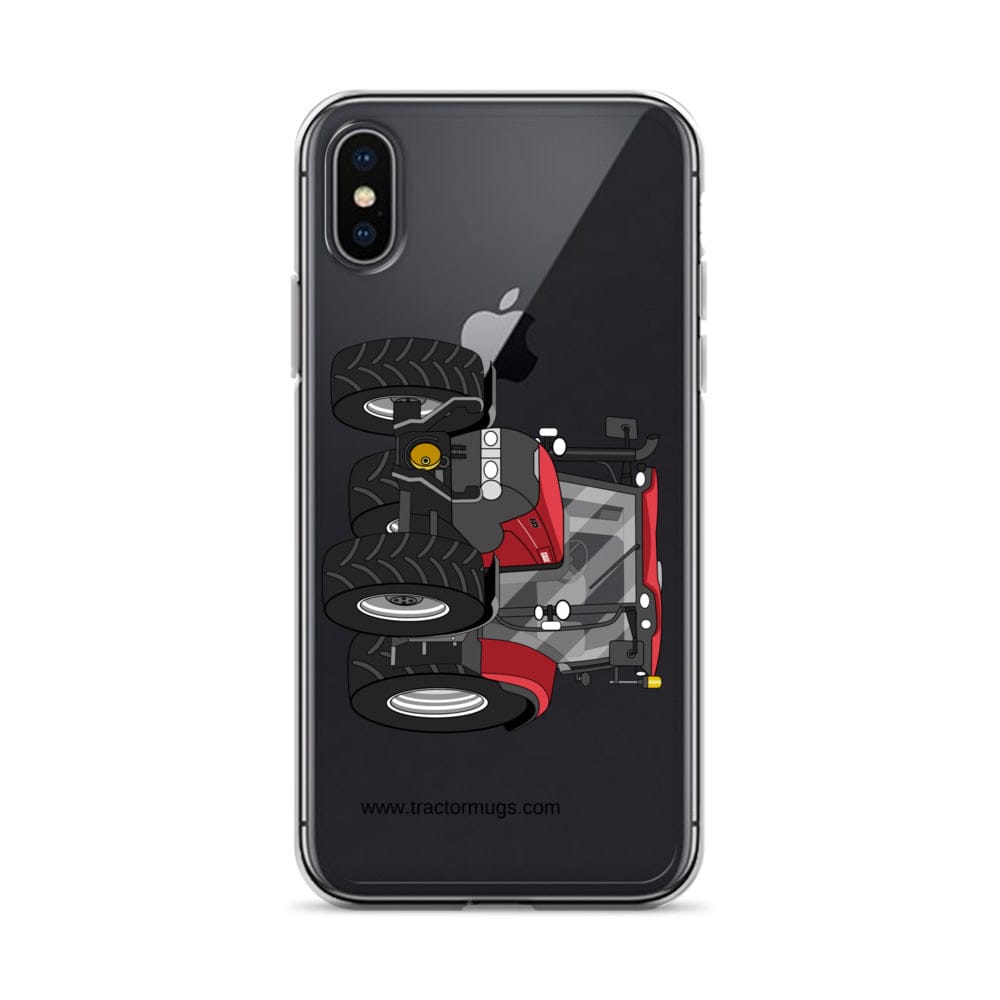 The Tractor Mugs Store iPhone X/XS Case IH Maxxum 145 | Clear Case for iPhone® Quality Farmers Merch