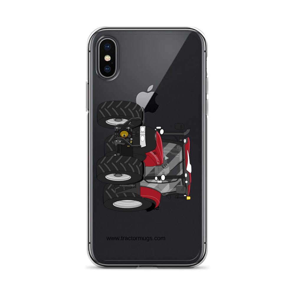 The Tractor Mugs Store iPhone X/XS Case IH Maxxum 150 Activedrive 8 | Clear Case for iPhone® Quality Farmers Merch