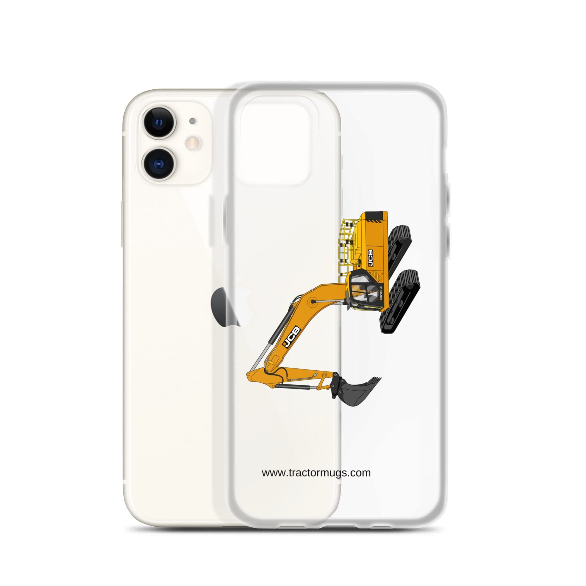 The Tractor Mugs Store JCB 370 LC | Clear Case for iPhone® Quality Farmers Merch
