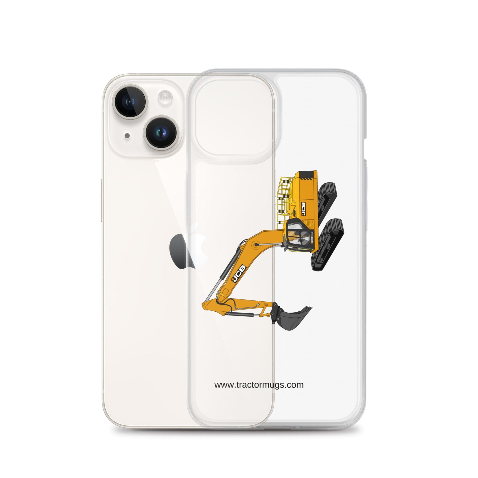 The Tractor Mugs Store JCB 370 LC | Clear Case for iPhone® Quality Farmers Merch