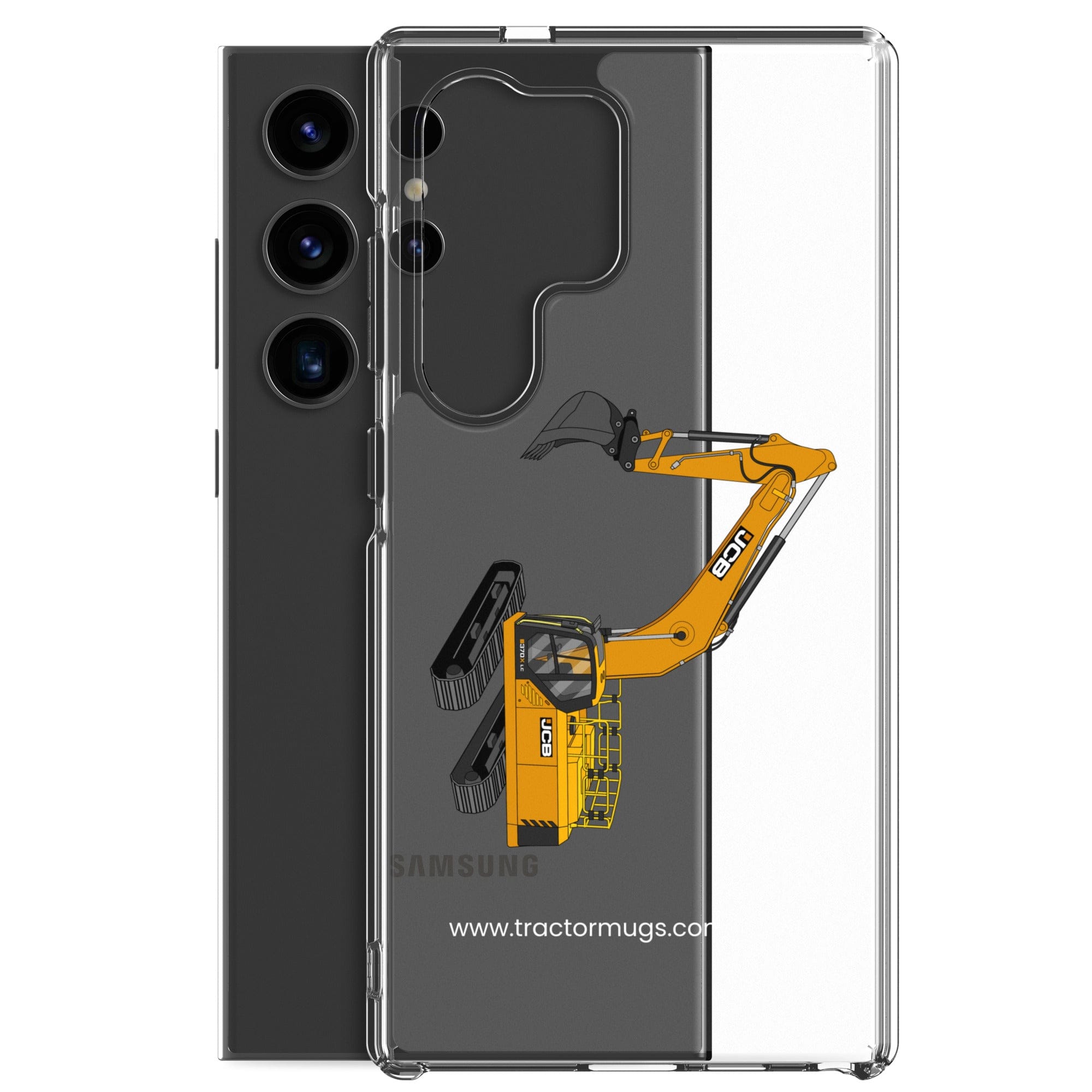 The Tractor Mugs Store JCB 370 LC | Clear Case for Samsung® Quality Farmers Merch
