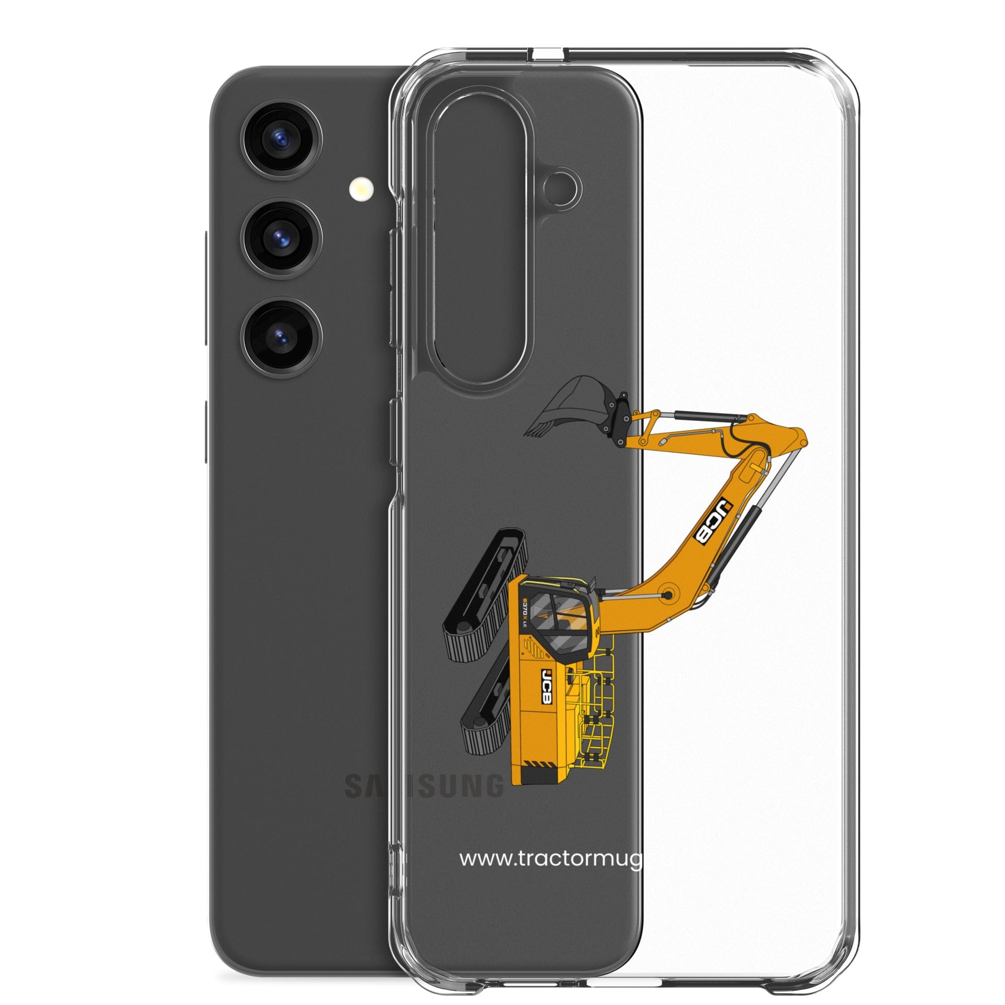 The Tractor Mugs Store JCB 370 LC | Clear Case for Samsung® Quality Farmers Merch