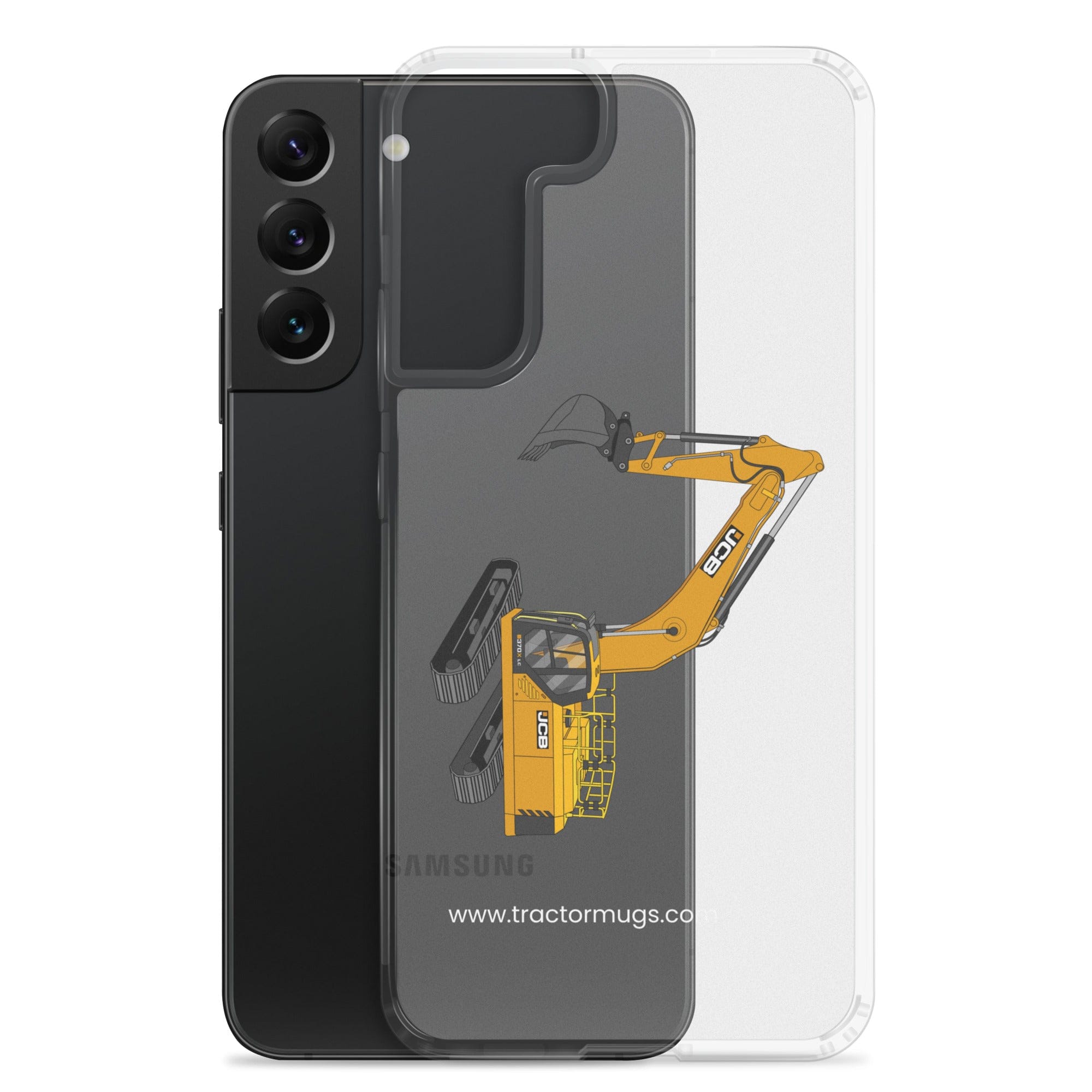 The Tractor Mugs Store JCB 370 LC | Clear Case for Samsung® Quality Farmers Merch