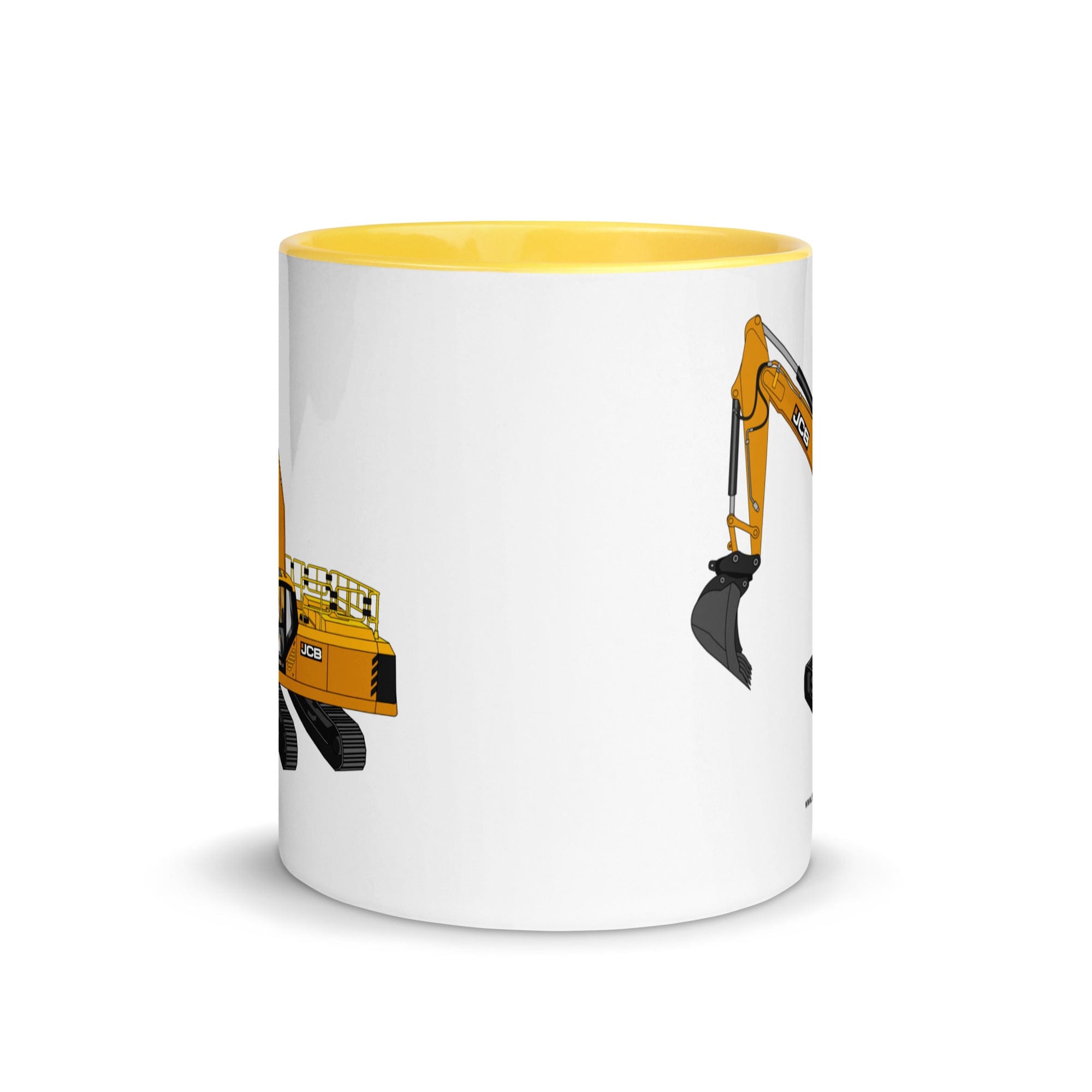 The Tractor Mugs Store JCB 370 LC | Mug with Color Inside Quality Farmers Merch