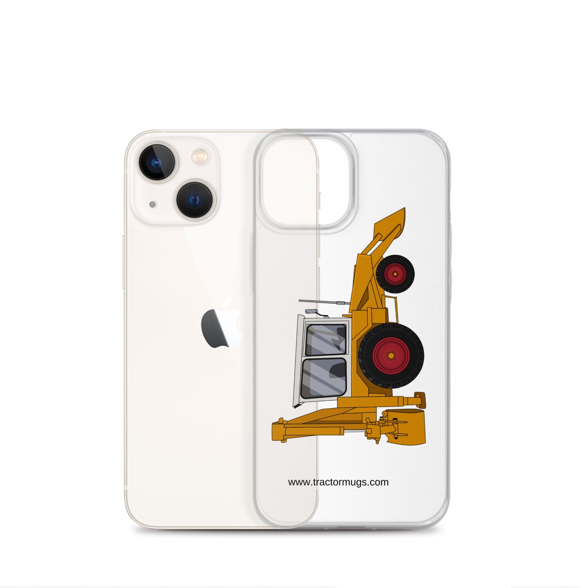 The Tractor Mugs Store JCB 3C (1975) | Clear Case for iPhone® Quality Farmers Merch