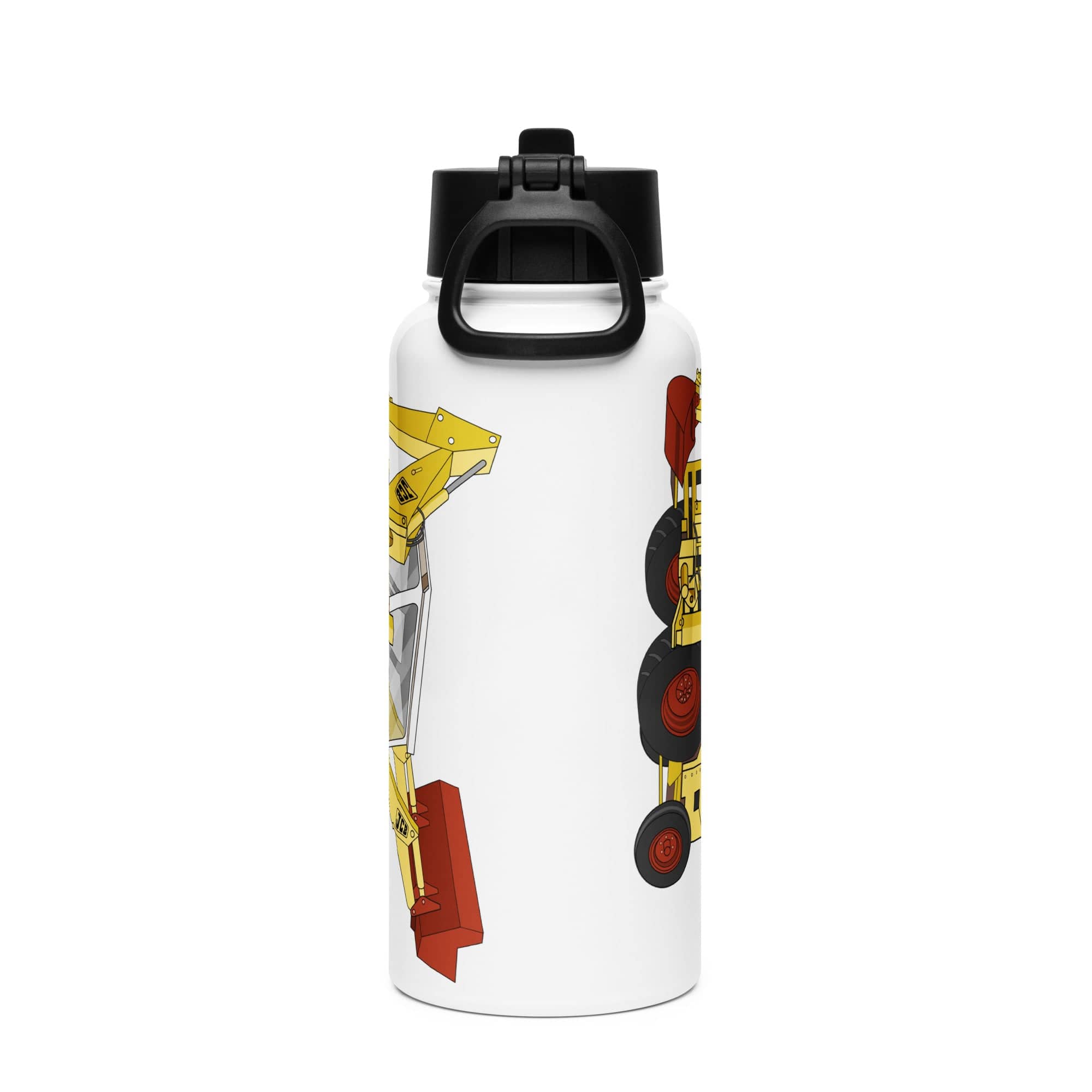 The Tractor Mugs Store JCB 3C II Backhoe | Stainless Steel Water Bottle Quality Farmers Merch
