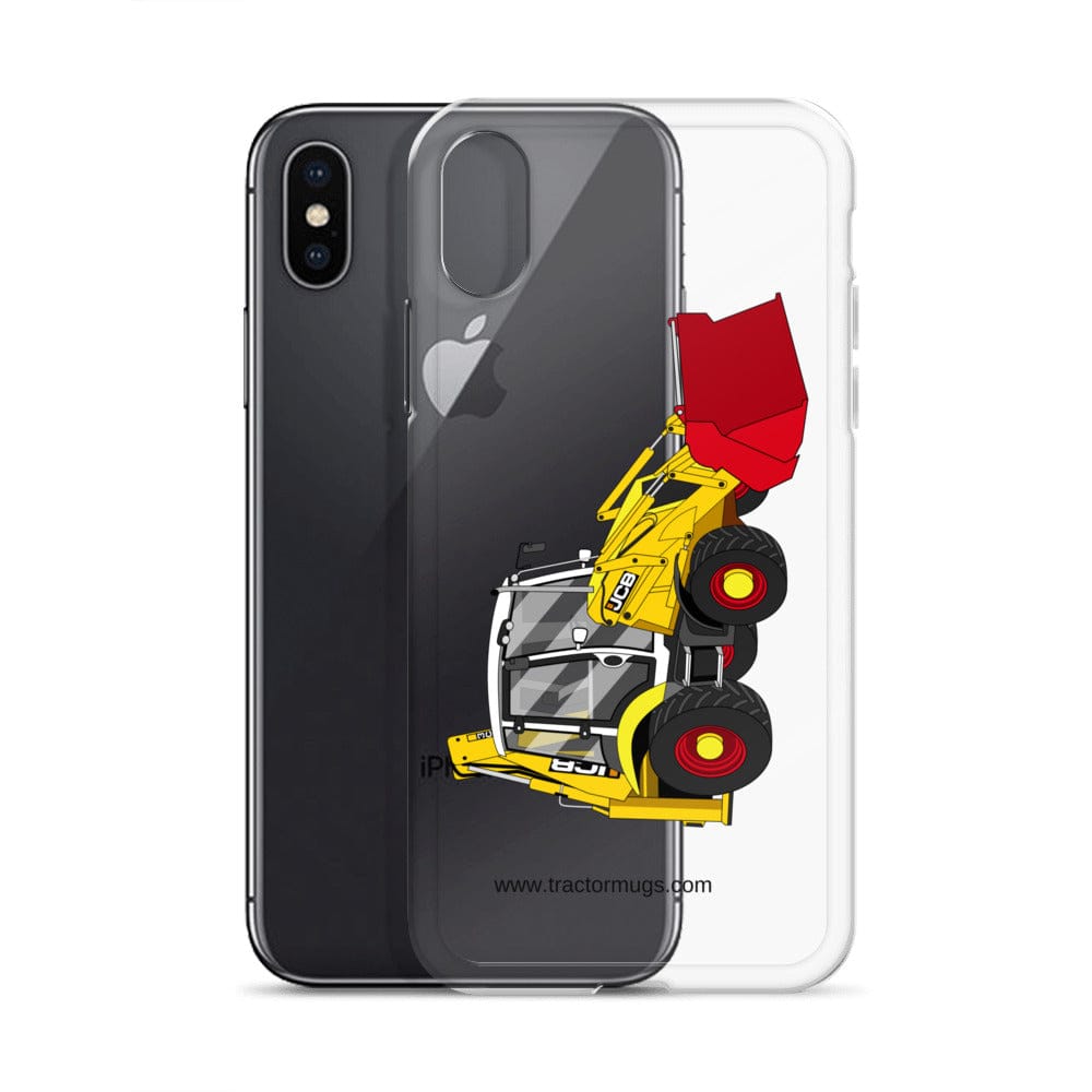 The Tractor Mugs Store JCB 3CX 70th Anniversary Edition | Clear Case for iPhone® Quality Farmers Merch