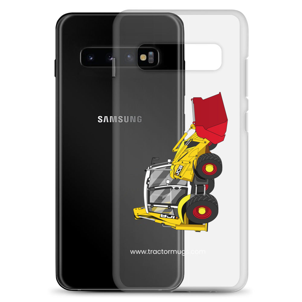 The Tractor Mugs Store JCB 3CX 70th Anniversary Edition | Clear Case for Samsung® Quality Farmers Merch