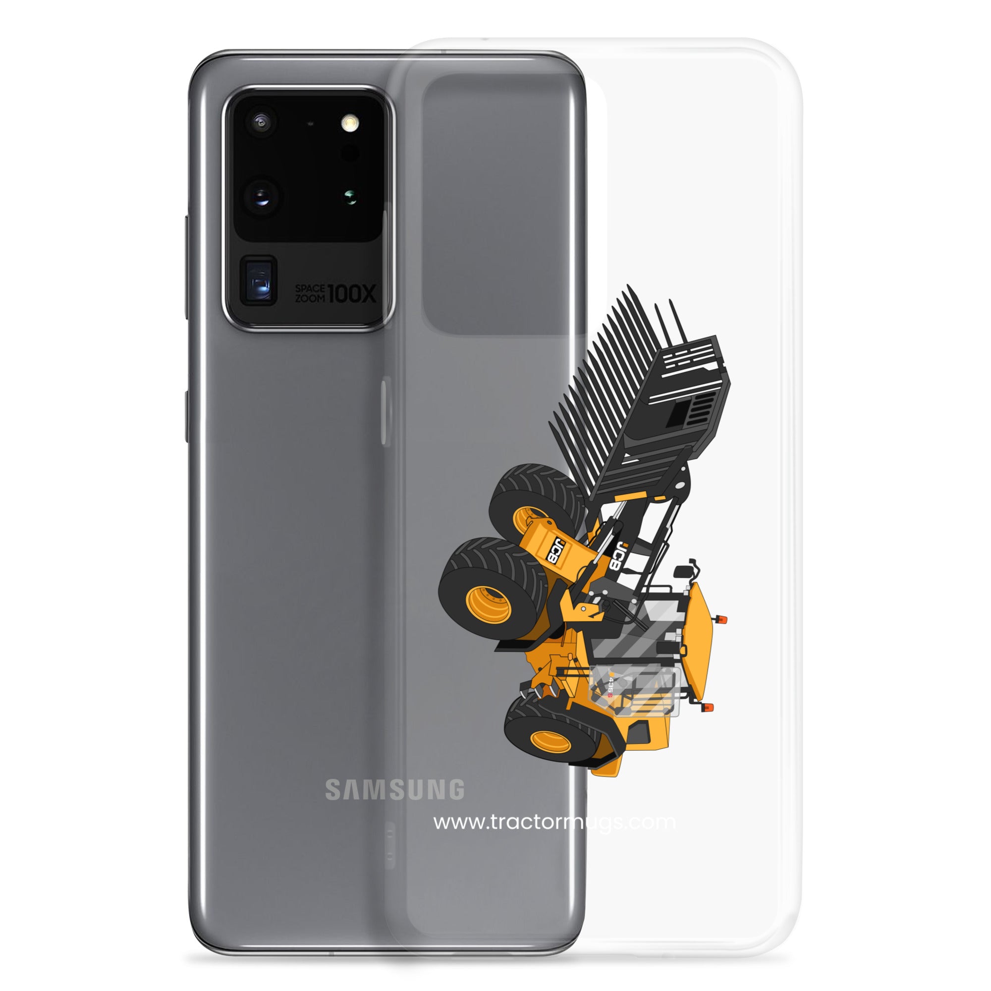 The Tractor Mugs Store JCB 435 S Farm Master | Clear Case for Samsung® Quality Farmers Merch