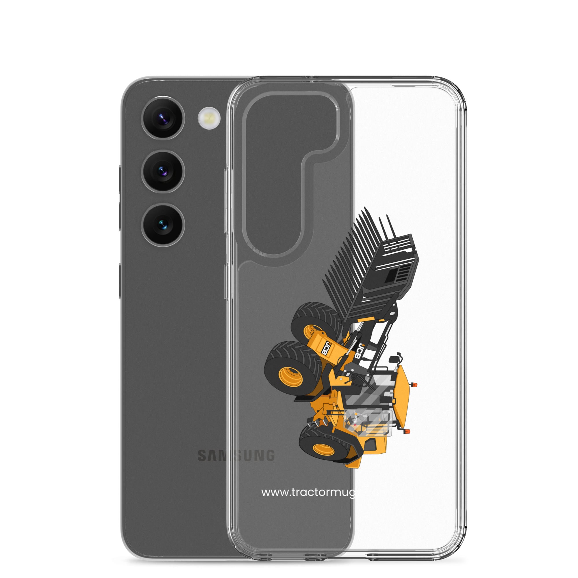 The Tractor Mugs Store JCB 435 S Farm Master | Clear Case for Samsung® Quality Farmers Merch