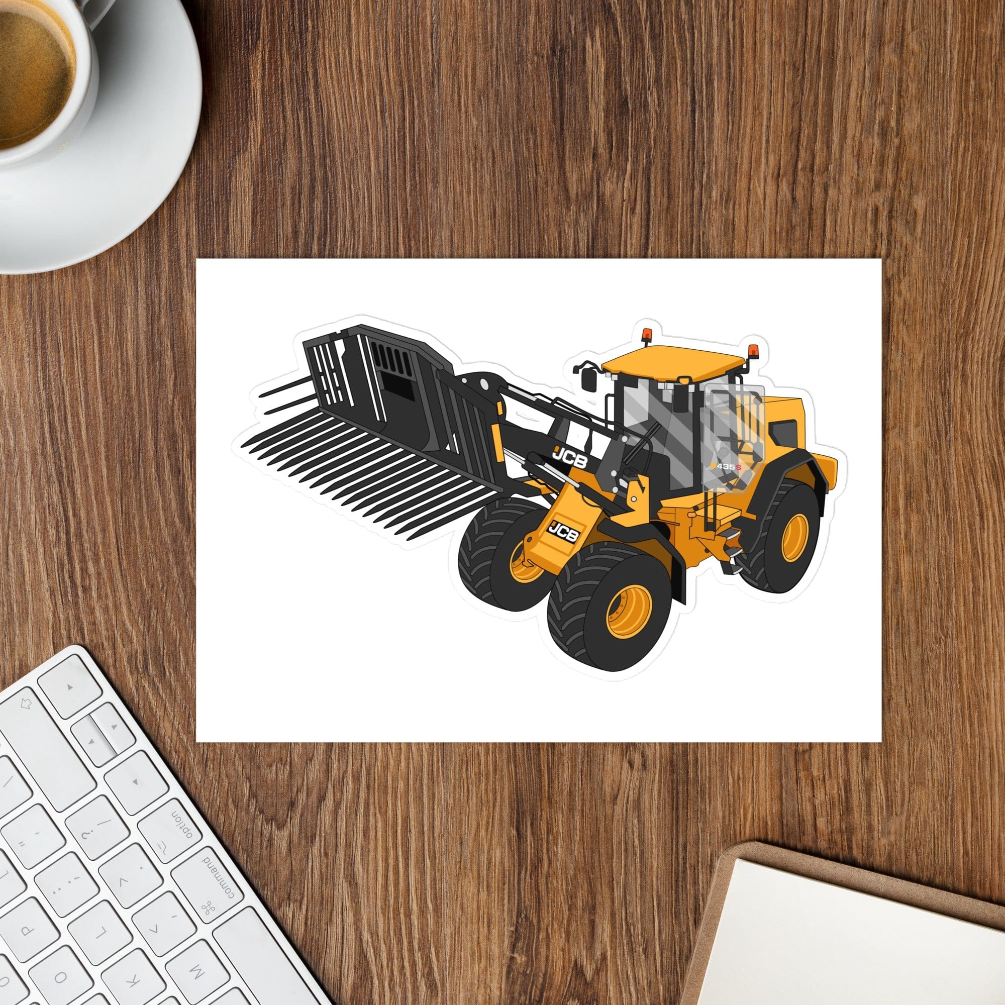 The Tractor Mugs Store JCB 435 S Farm Master | Sticker sheet Quality Farmers Merch