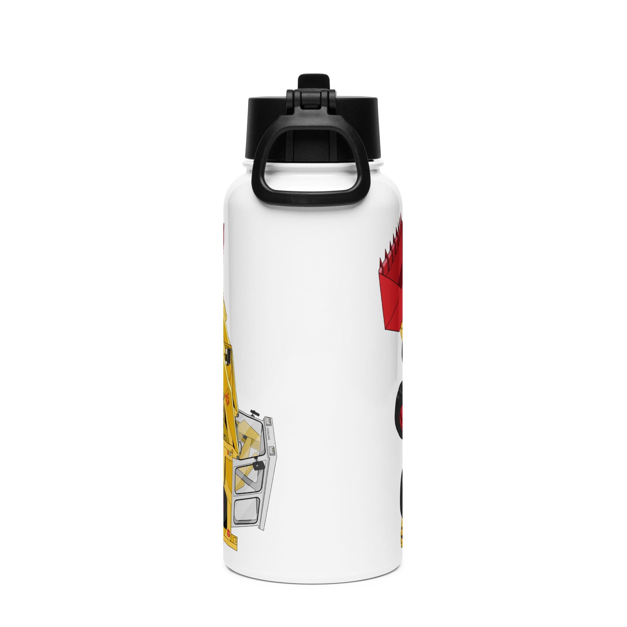 The Tractor Mugs Store JCB 4D Backhoe | Stainless Steel Water Bottle Quality Farmers Merch
