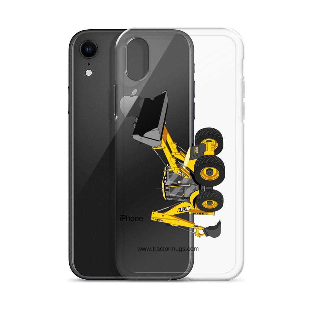 The Tractor Mugs Store JCB 5CX Backhoe | Clear Case for iPhone® Quality Farmers Merch