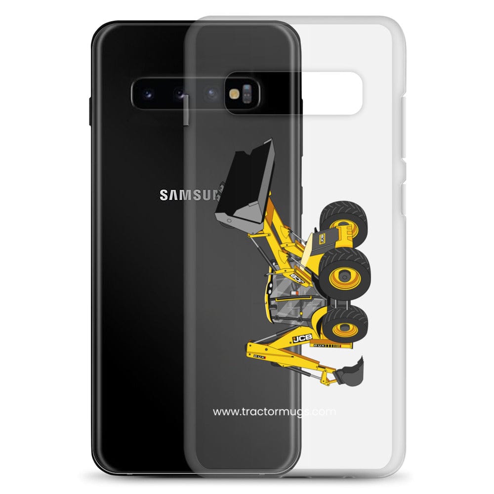 The Tractor Mugs Store JCB 5CX Backhoe | Clear Case for Samsung® Quality Farmers Merch