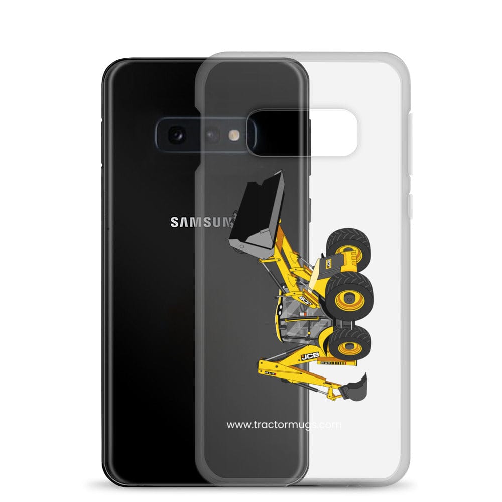 The Tractor Mugs Store JCB 5CX Backhoe | Clear Case for Samsung® Quality Farmers Merch