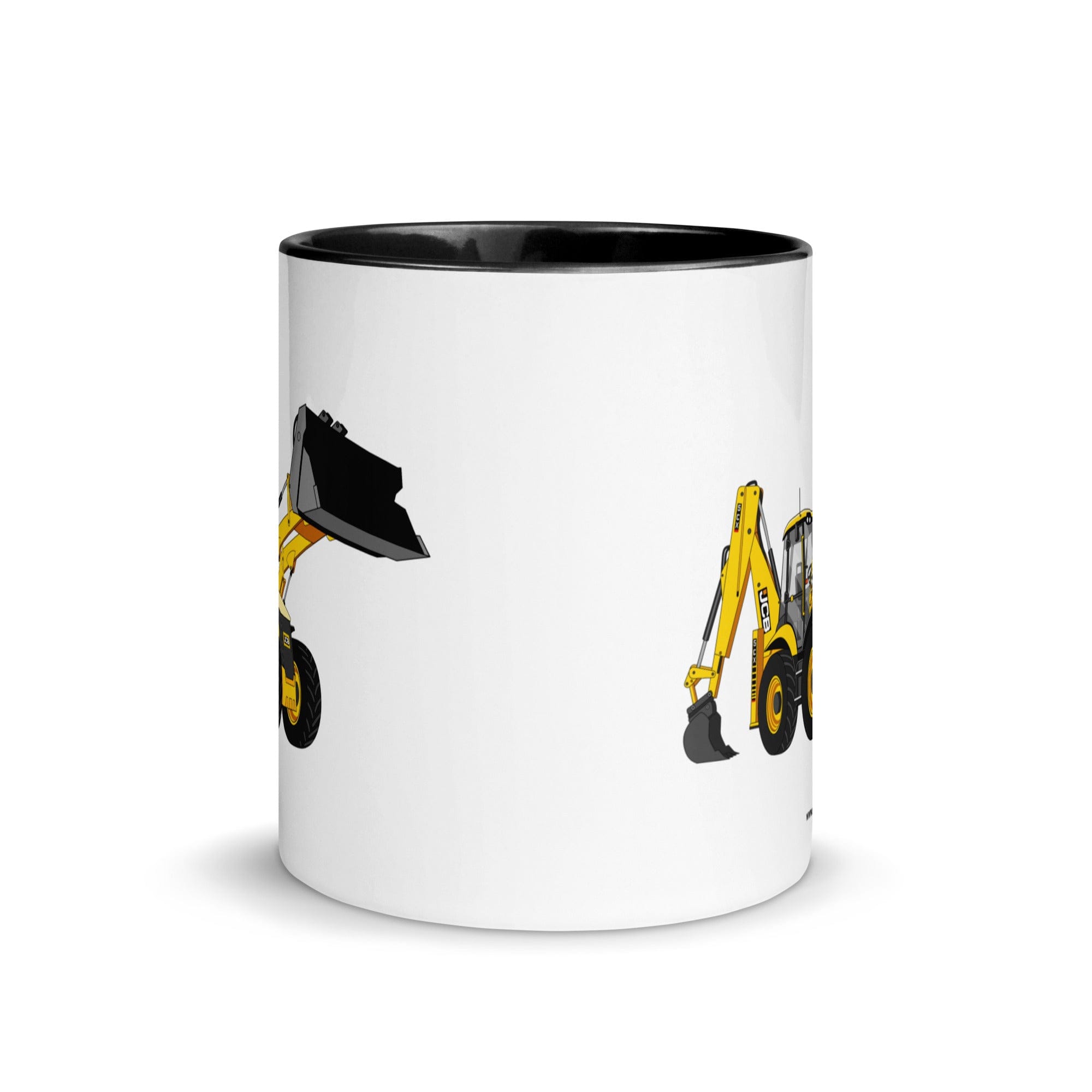 The Tractor Mugs Store JCB 5CX Backhoe | Mug with Color Inside Quality Farmers Merch