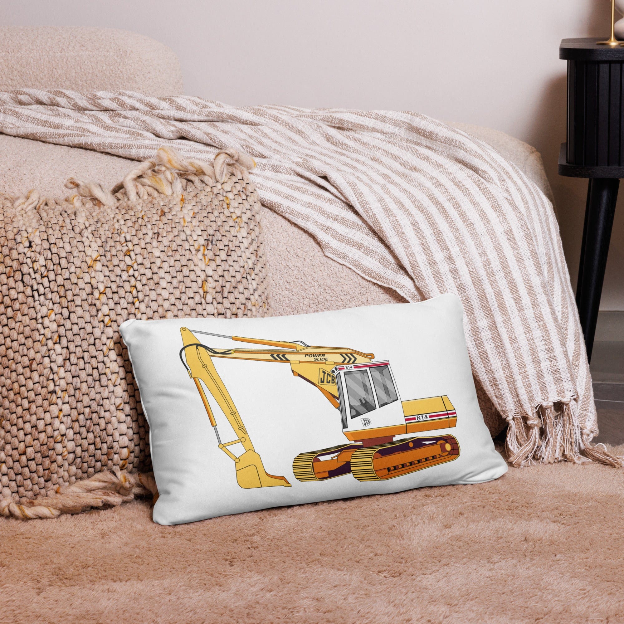 The Tractor Mugs Store JCB 814 Super | Pillow Case Quality Farmers Merch