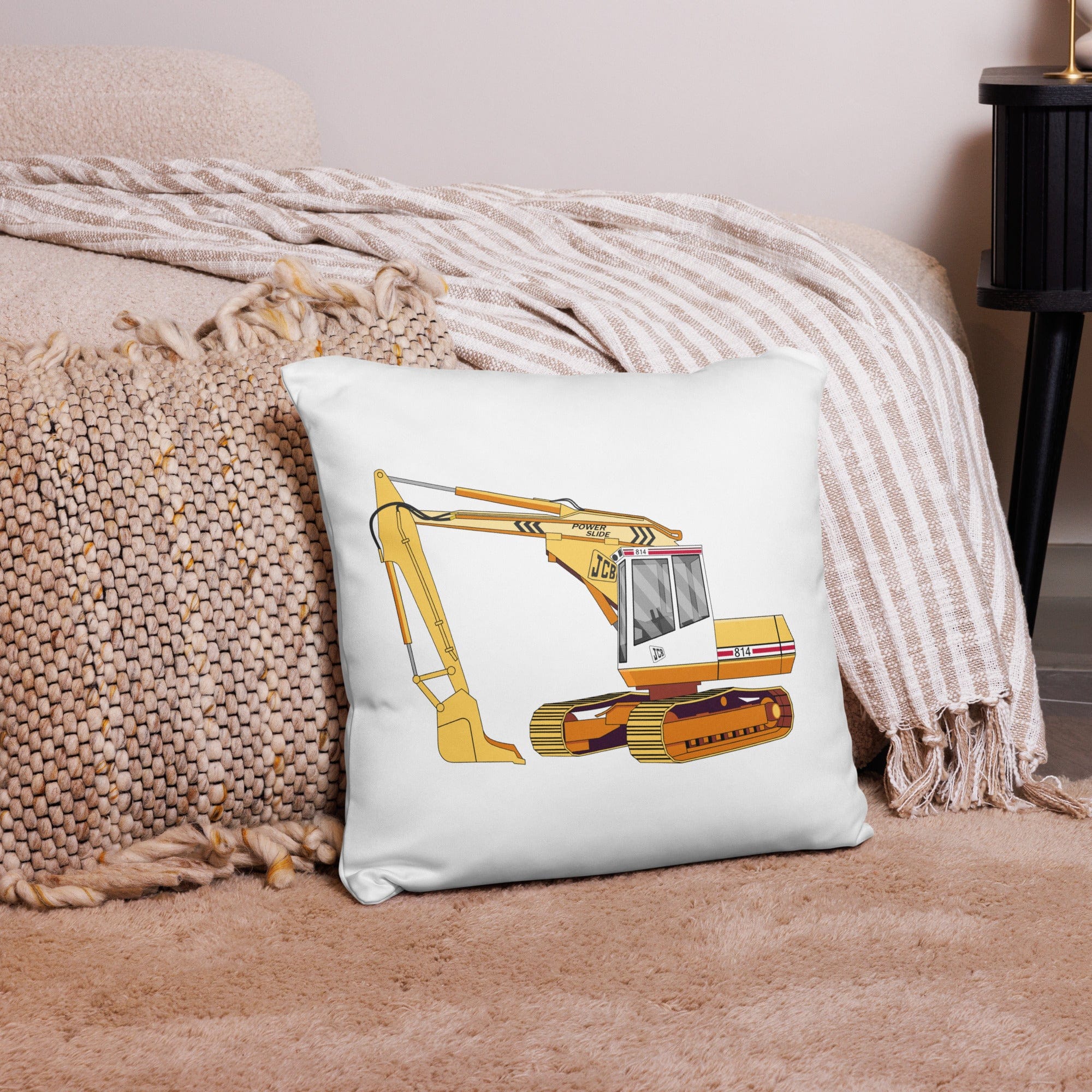 The Tractor Mugs Store JCB 814 Super | Pillow Case Quality Farmers Merch