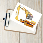 The Tractor Mugs Store JCB 814 Super | Sticker sheet Quality Farmers Merch