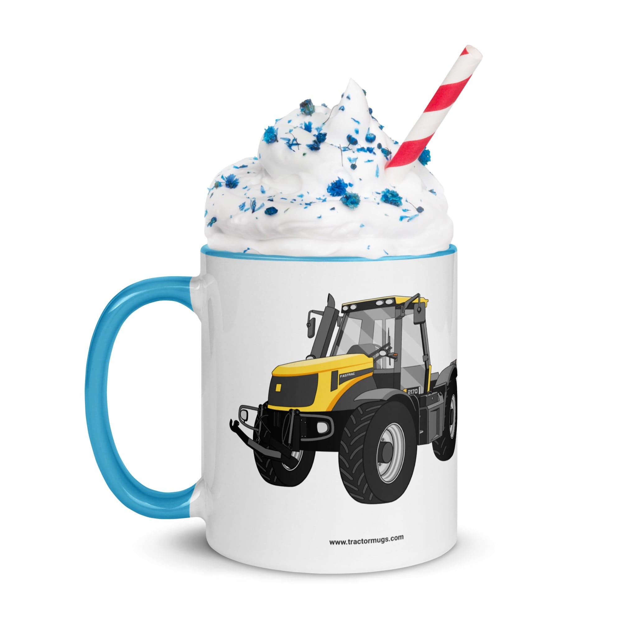 The Tractor Mugs Store JCB Fastrac 2170 | Mug with Color Inside Quality Farmers Merch