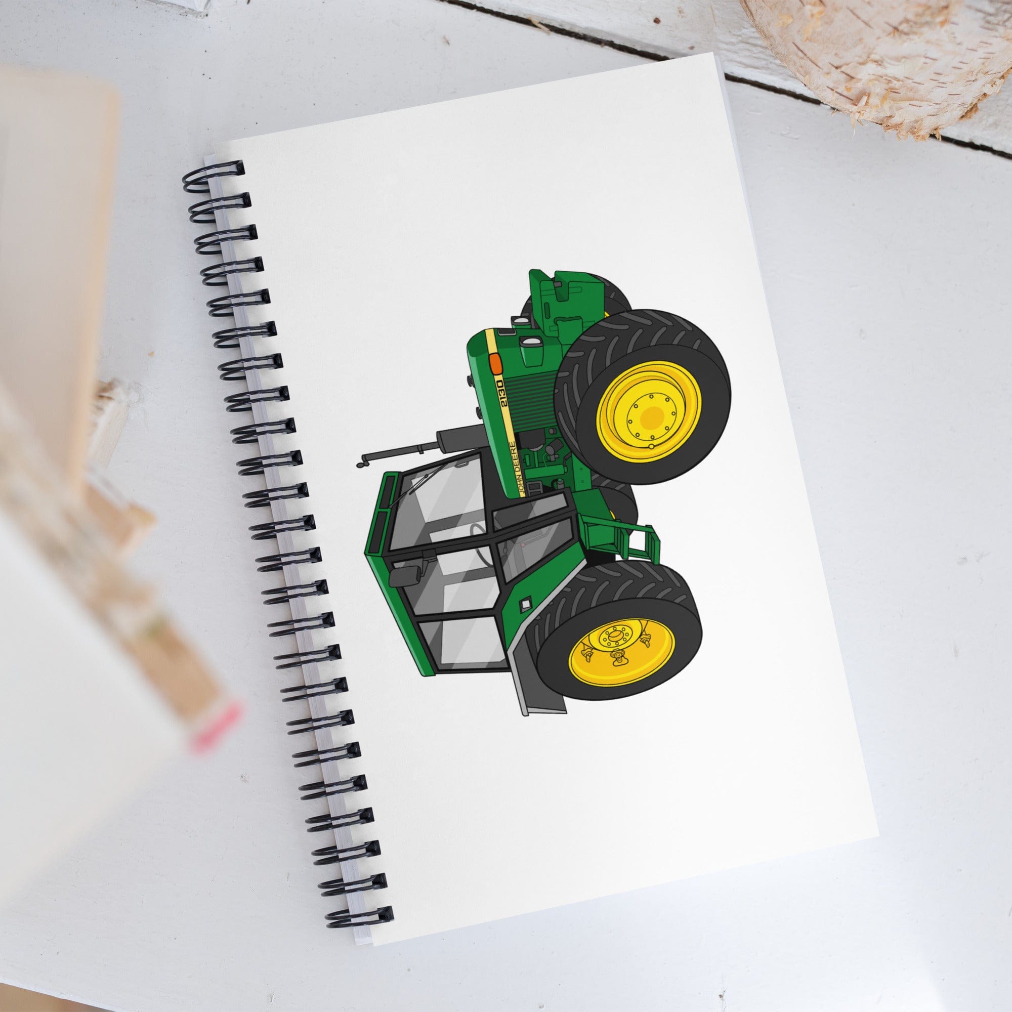 The Tractor Mugs Store John Deere 2130 | Spiral notebook Quality Farmers Merch