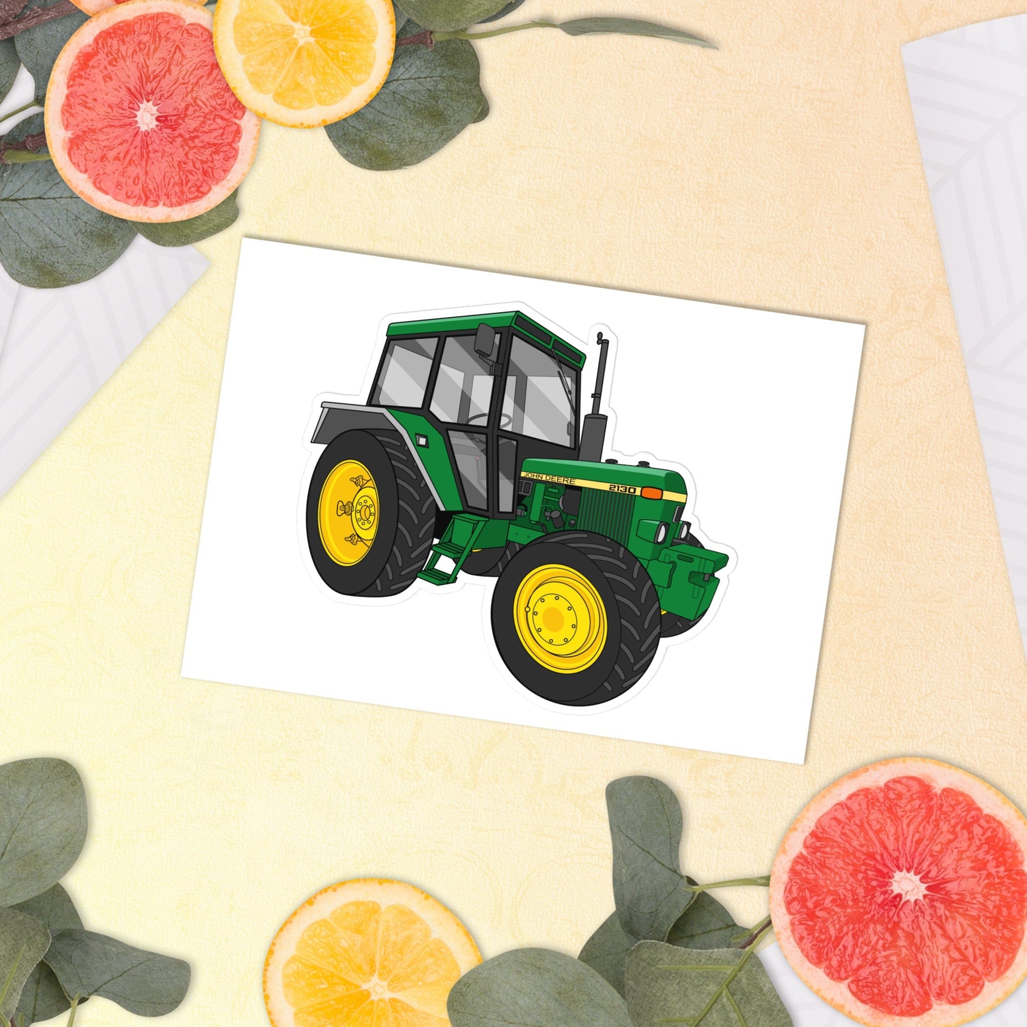 The Tractor Mugs Store John Deere 2130 | Sticker sheet Quality Farmers Merch
