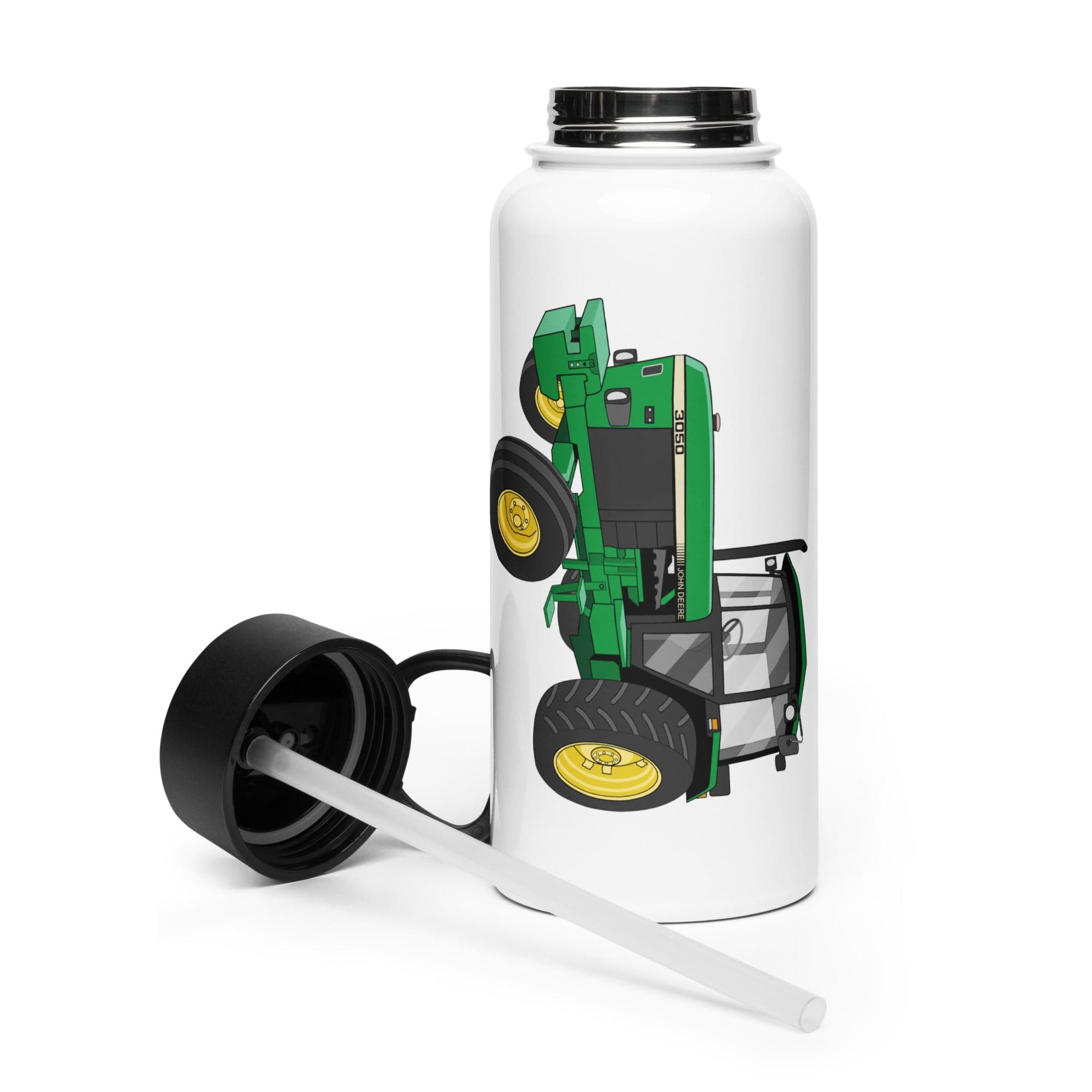 The Tractor Mugs Store John Deere 3050 2WD |Stainless Steel Water Bottle Quality Farmers Merch