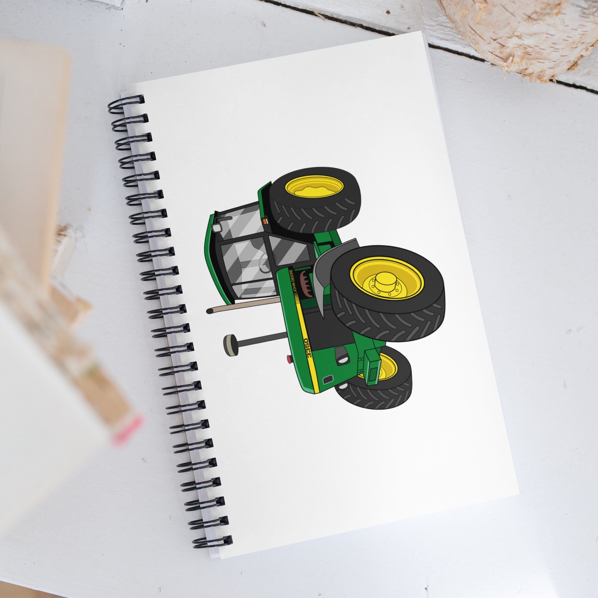 The Tractor Mugs Store John Deere 3350 4WD | Spiral notebook Quality Farmers Merch