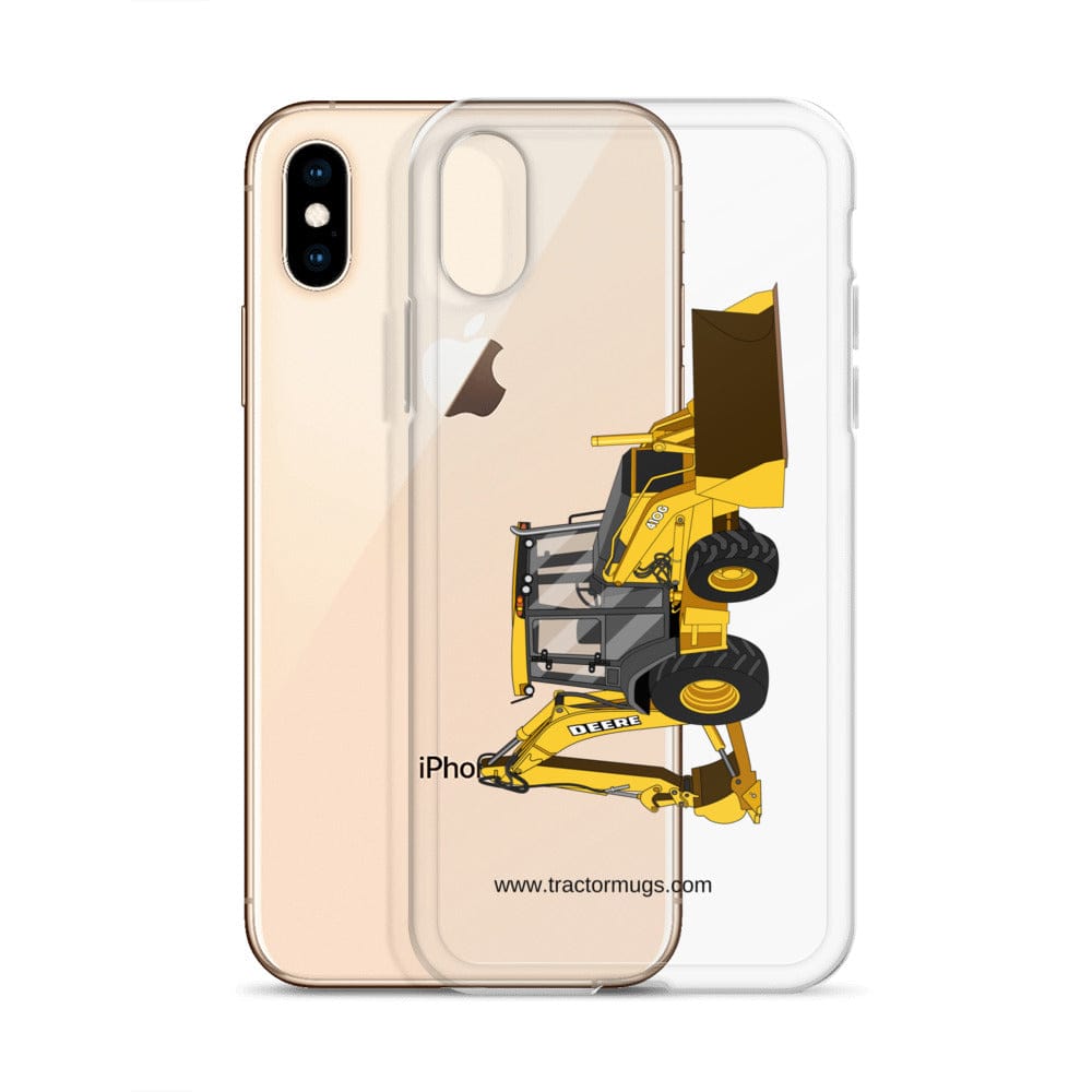 The Tractor Mugs Store John Deere 410G Backhoe | Clear Case for iPhone® Quality Farmers Merch