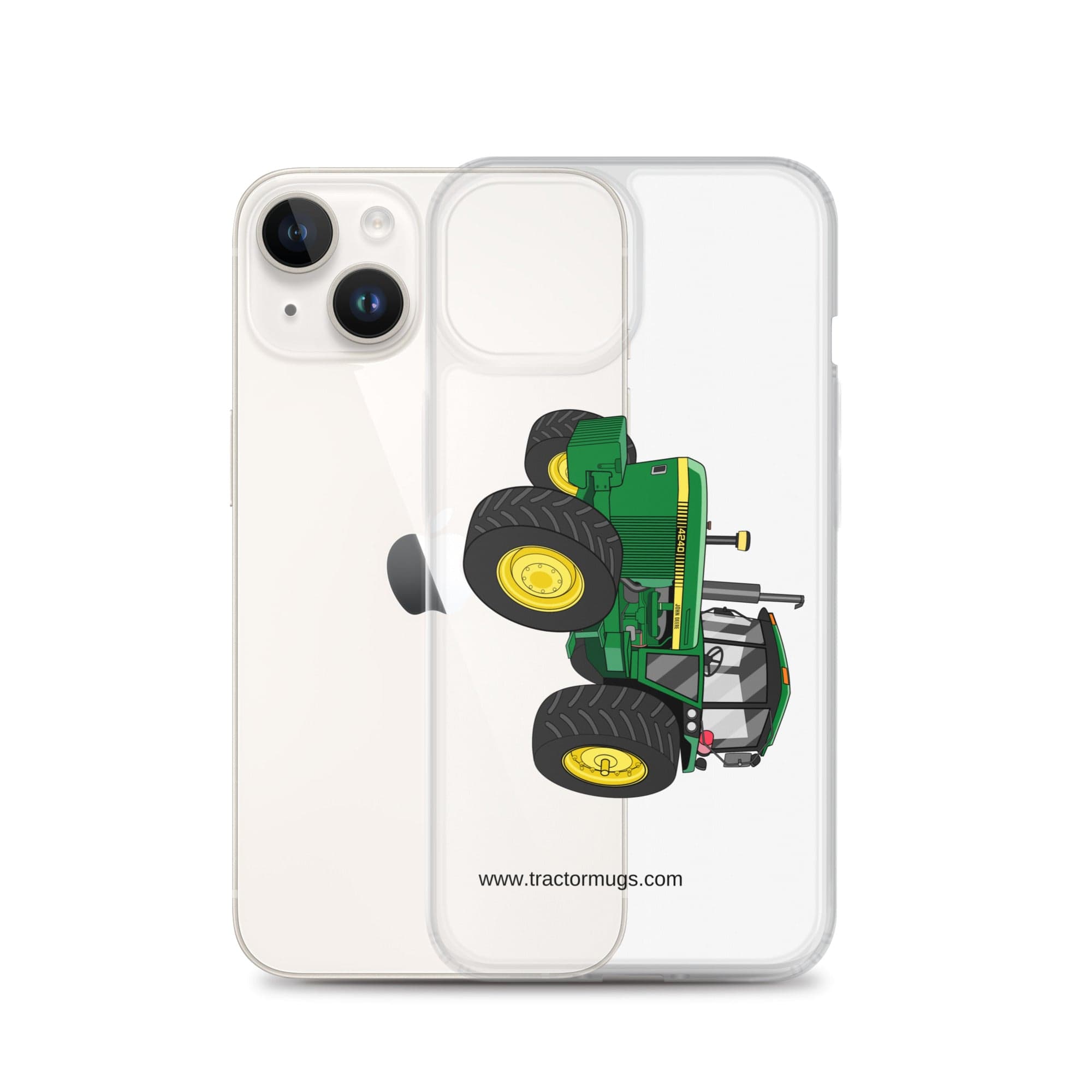 The Tractor Mugs Store John Deere 4240 | Clear Case for iPhone® Quality Farmers Merch