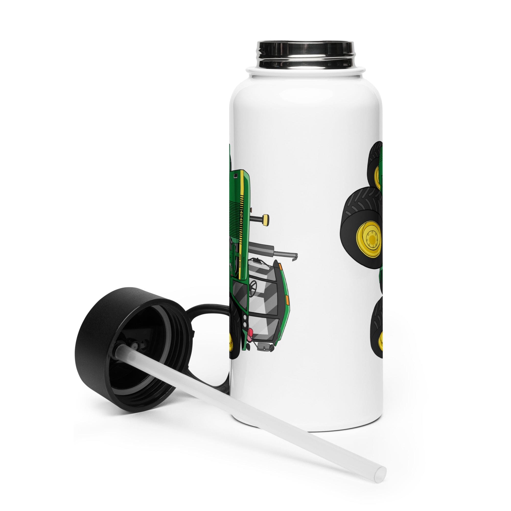 The Tractor Mugs Store John Deere 4240 | Stainless Steel Water Bottle Quality Farmers Merch