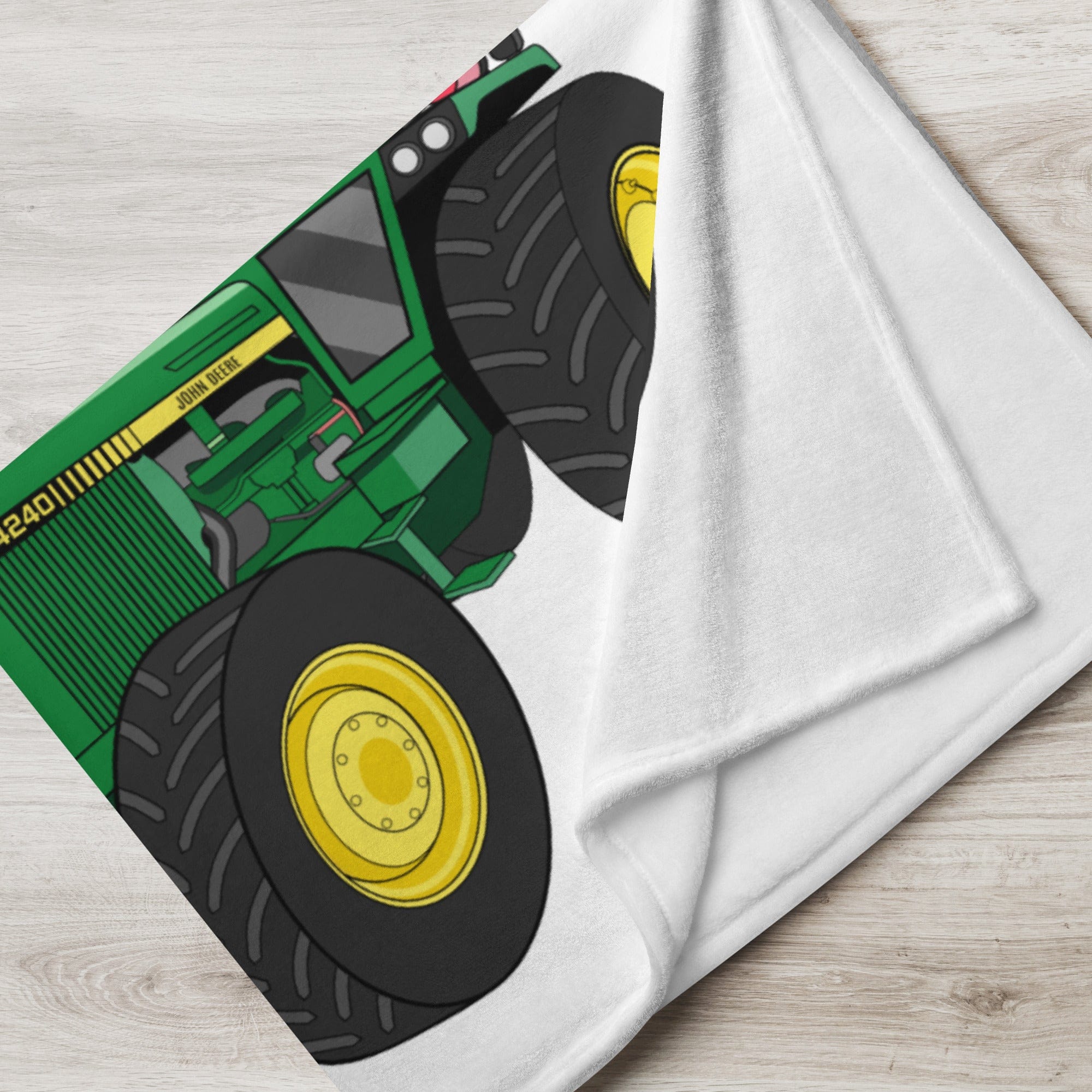 The Tractor Mugs Store John Deere 4240 | Throw Blanket Quality Farmers Merch