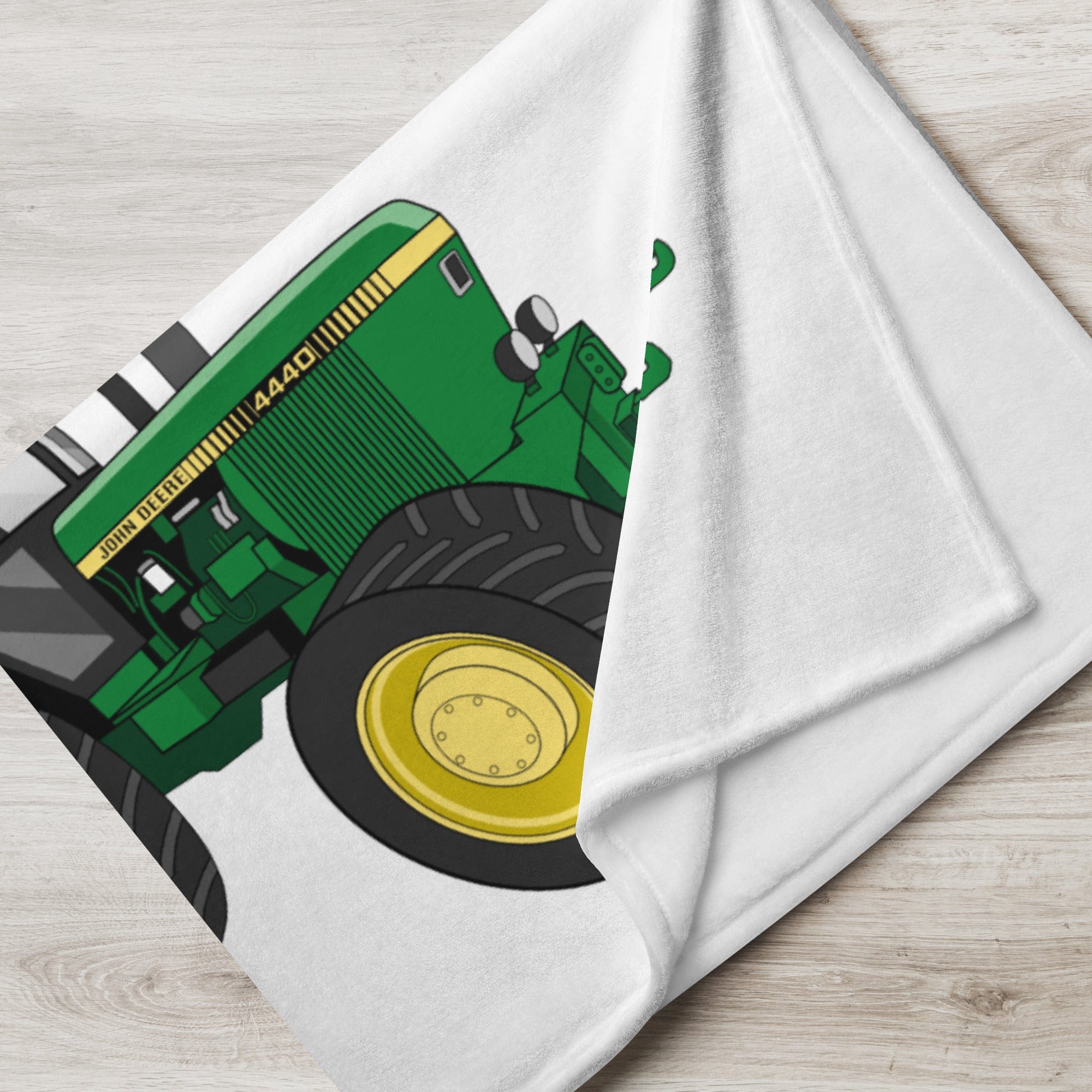 The Tractor Mugs Store John Deere 4440 4WD | Throw Blanket Quality Farmers Merch