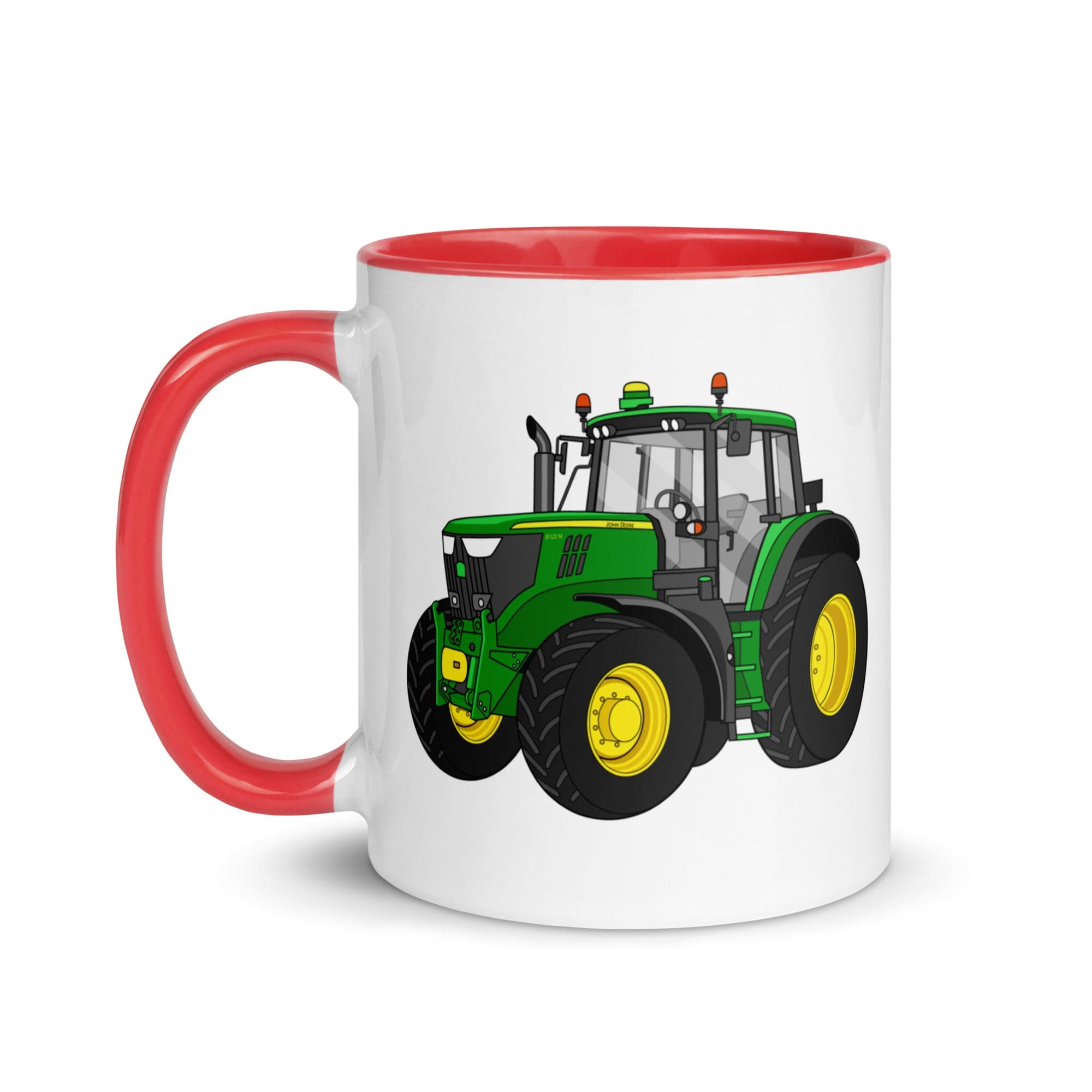 The Tractor Mugs Store John Deere 6120 M | Mug with Color Inside Quality Farmers Merch