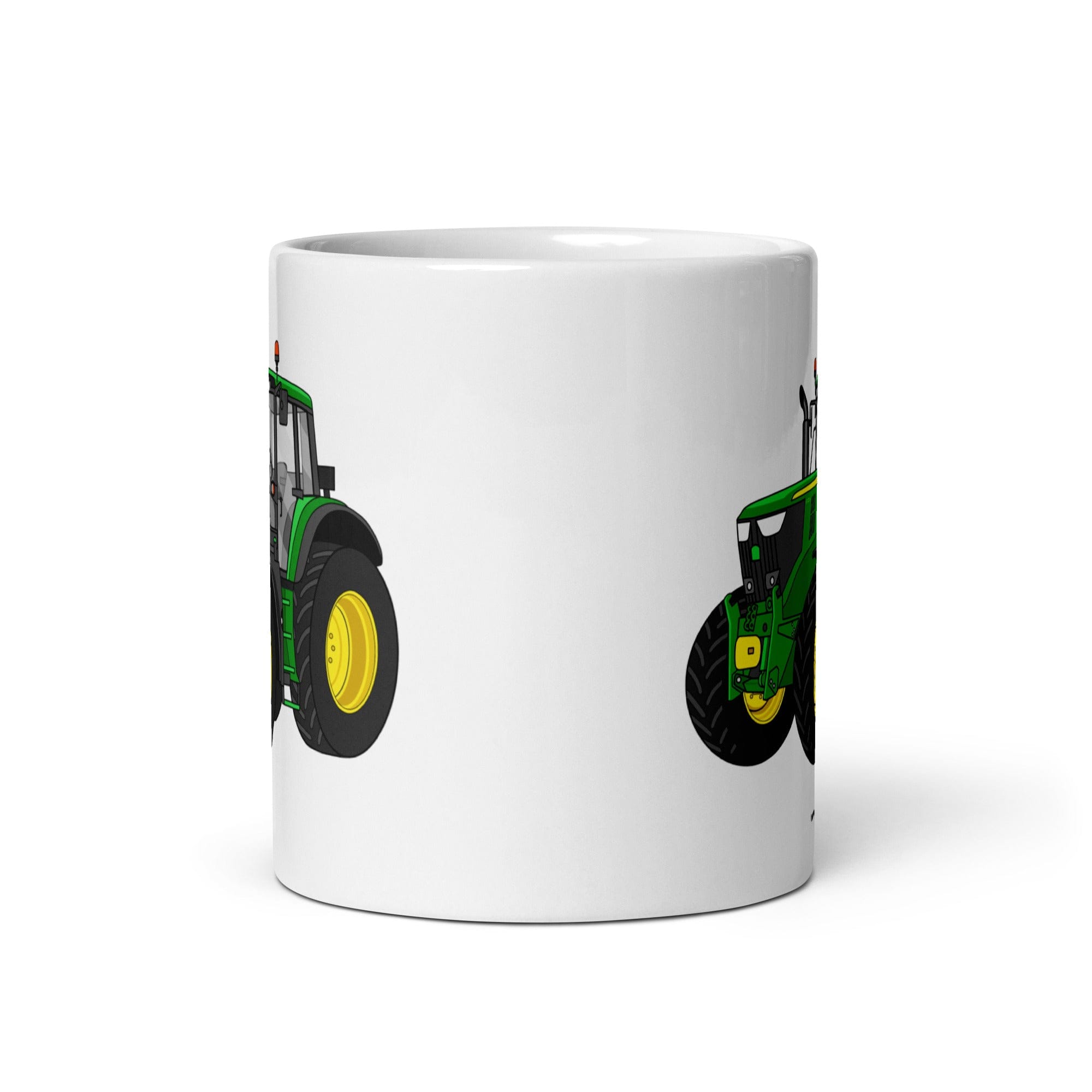 The Tractor Mugs Store John Deere 6120 M | White glossy mug Quality Farmers Merch